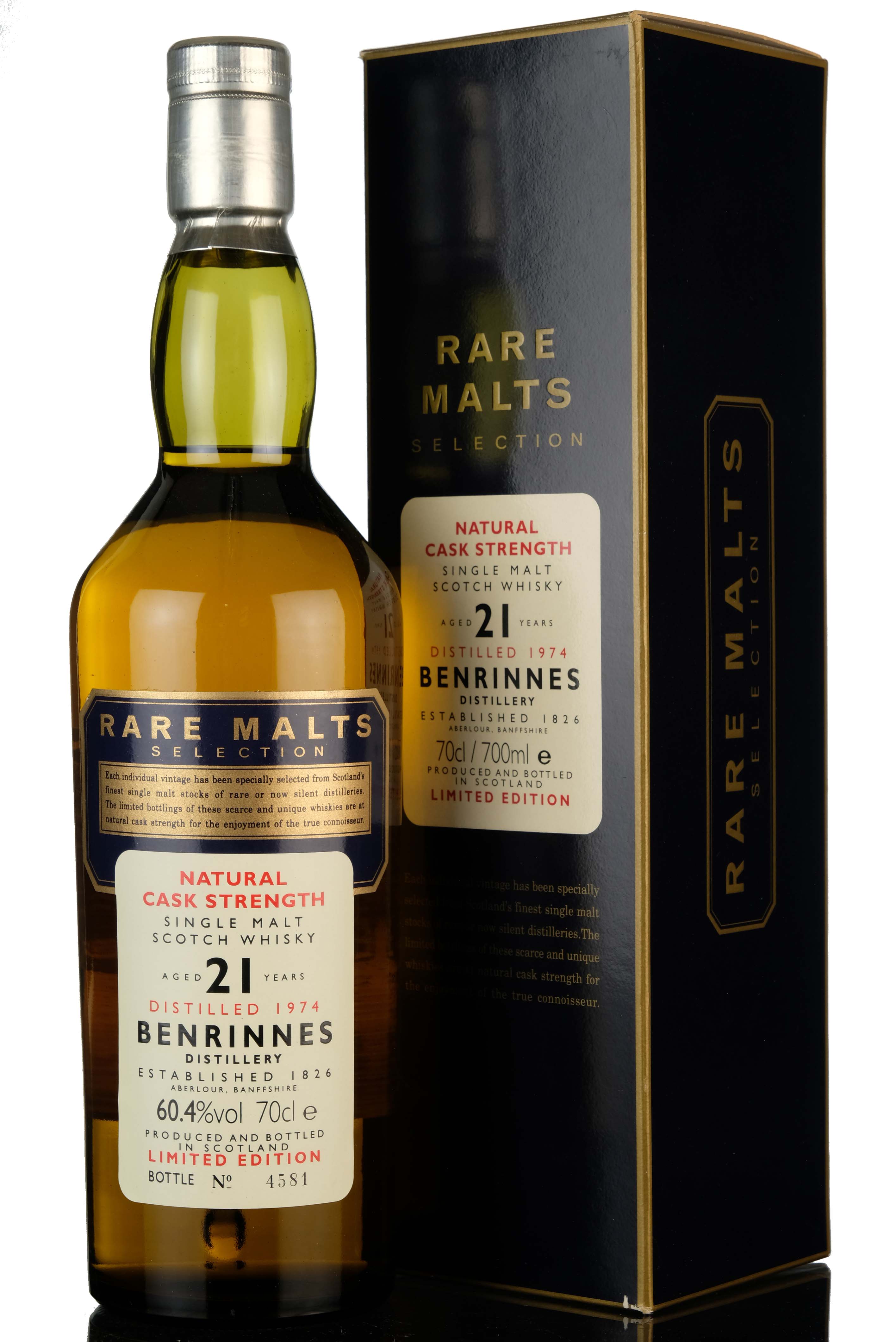 Benrinnes 1974 - 21 Year Old - Rare Malts 60.4%