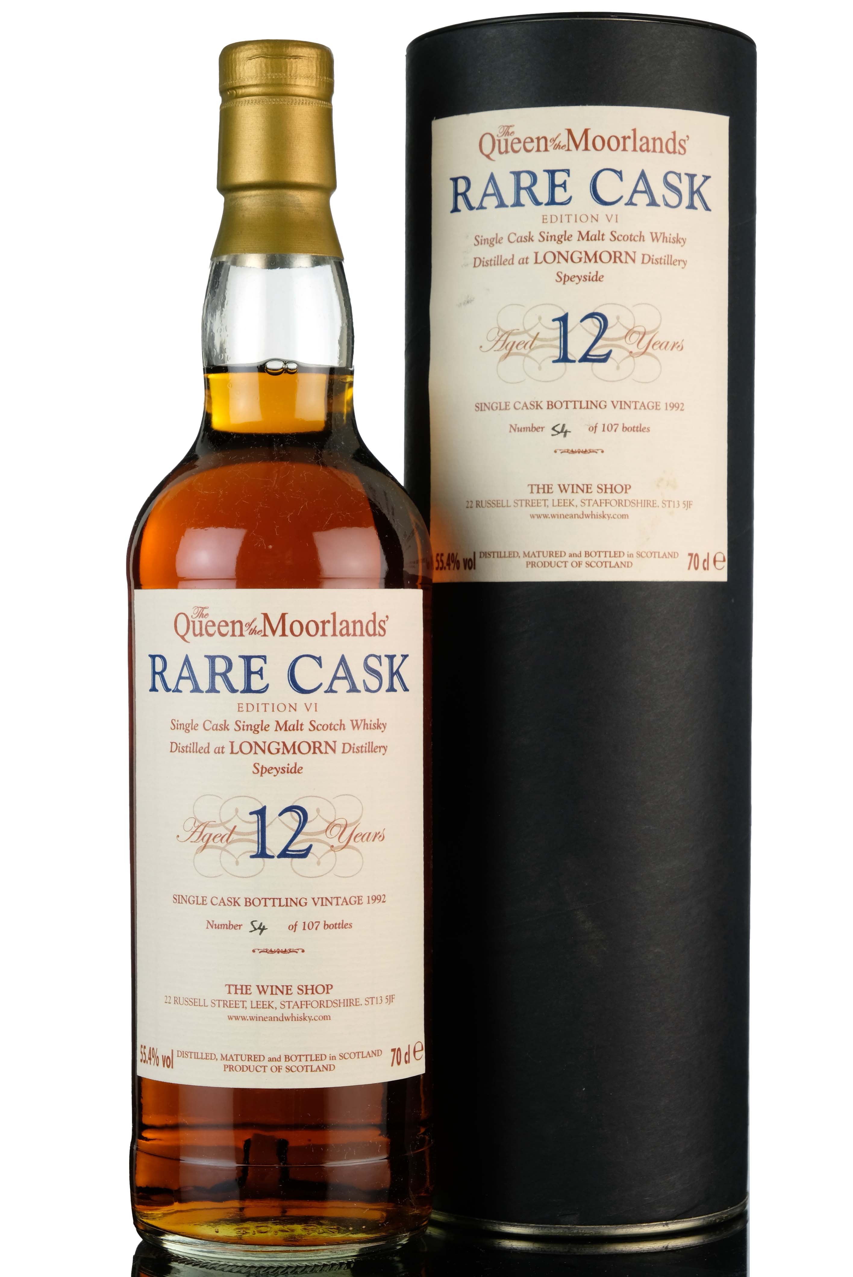 Longmorn 1992-2005 - 12 Year Old - The Wine Shop - Queen Of The Moorlands