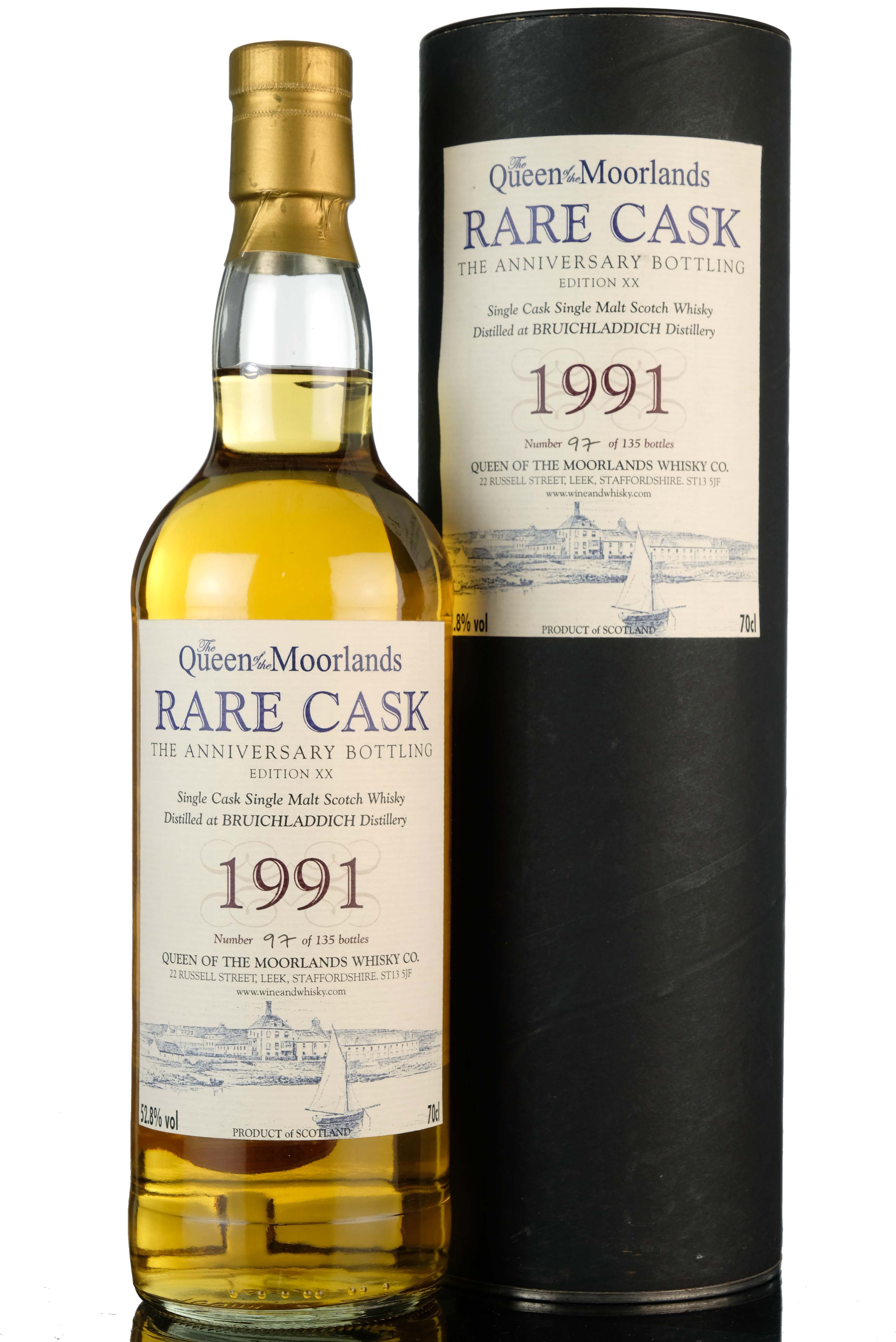 Bruichladdich 1991  Queen Of The Moorlands  The Anniversary Bottling