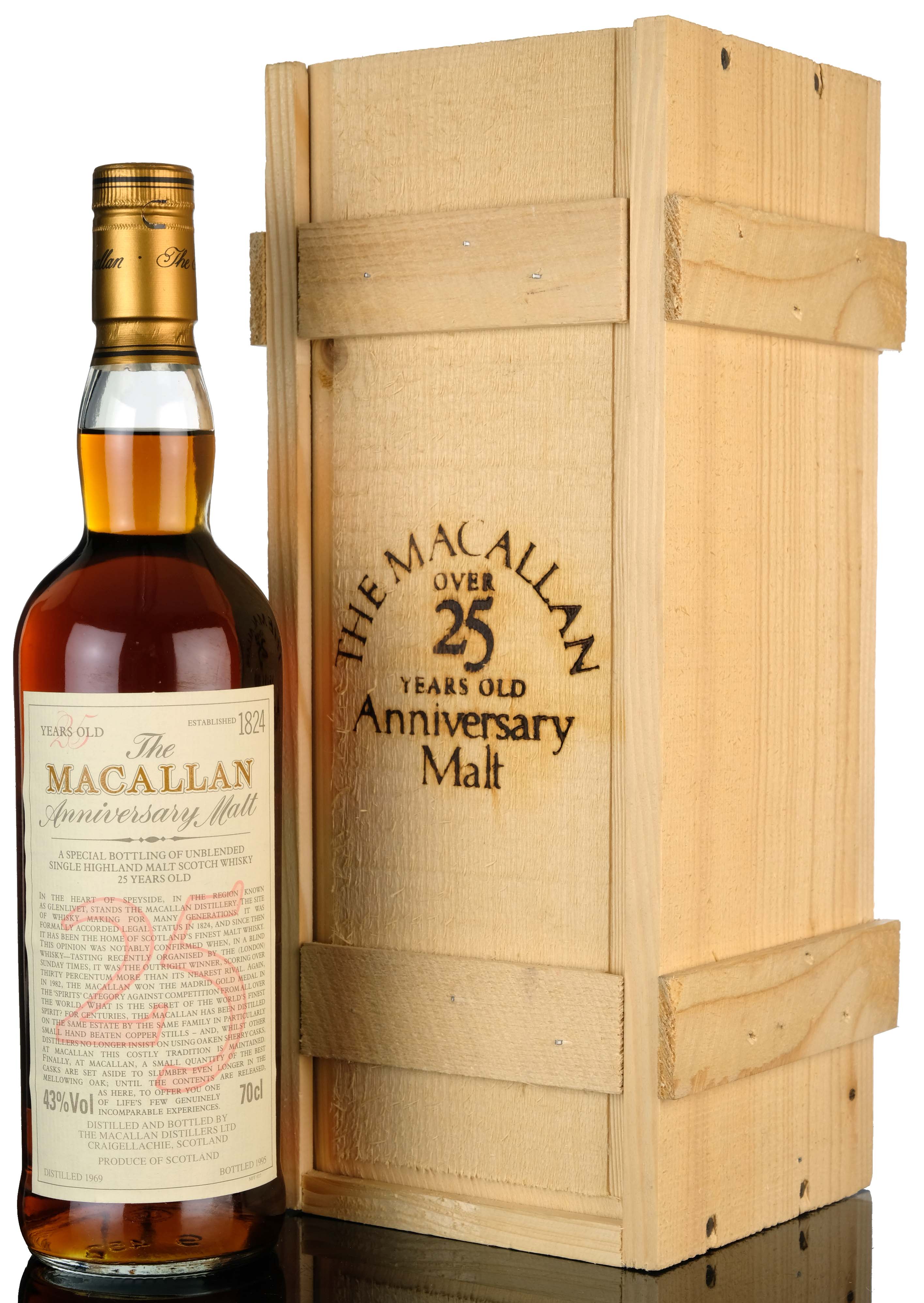 Macallan 1969-1995 - 25 Year Old - Anniversary Malt