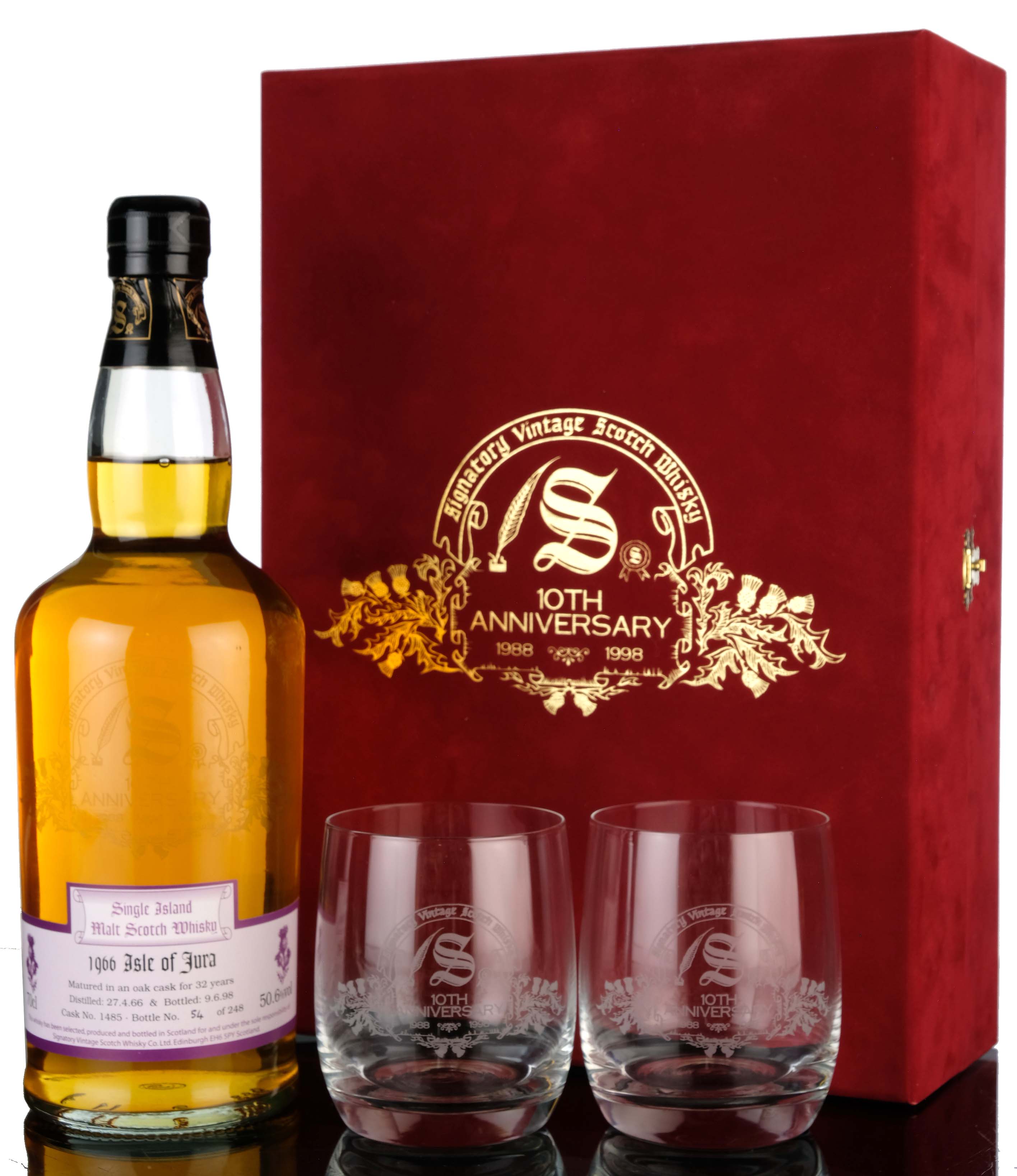 Isle Of Jura 19661998 32 Year Old Signatory Vintage Presentation Set