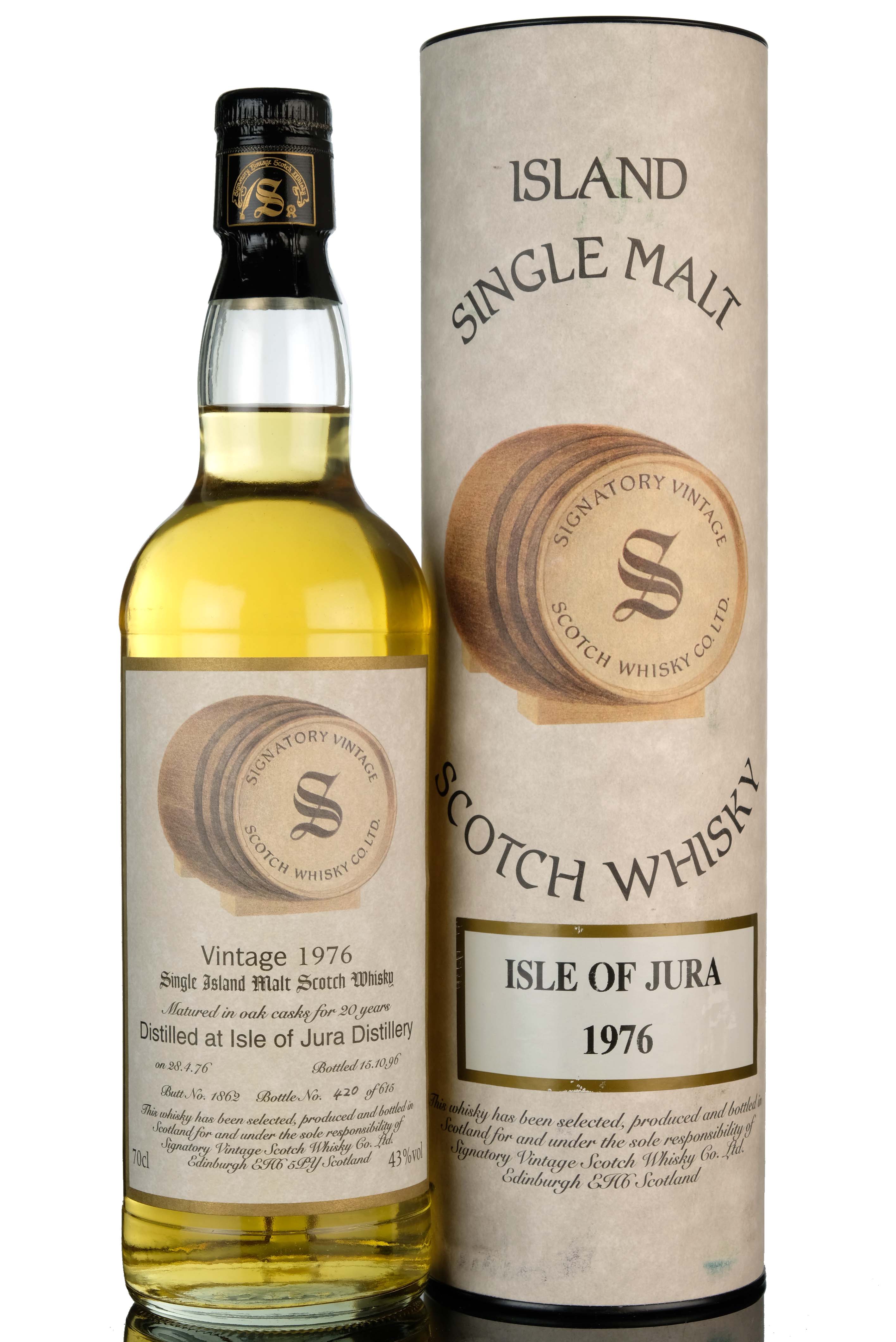 Isle Of Jura 1976 - 1996 20 Signatory Vintage Single Cask 1862