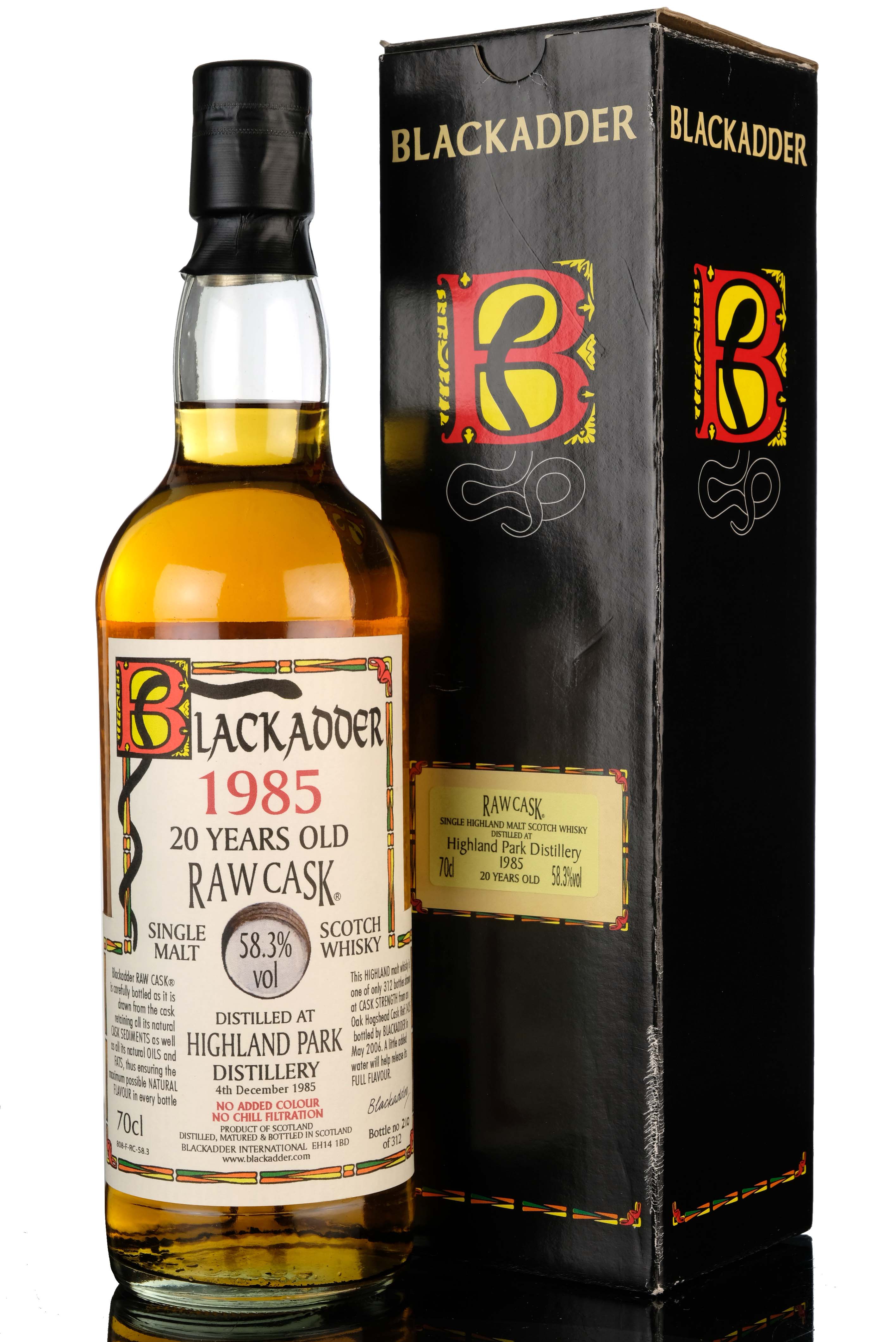 Highland Park 1985 - 2006 20 Blackadder Raw Cask Single Cask 1425