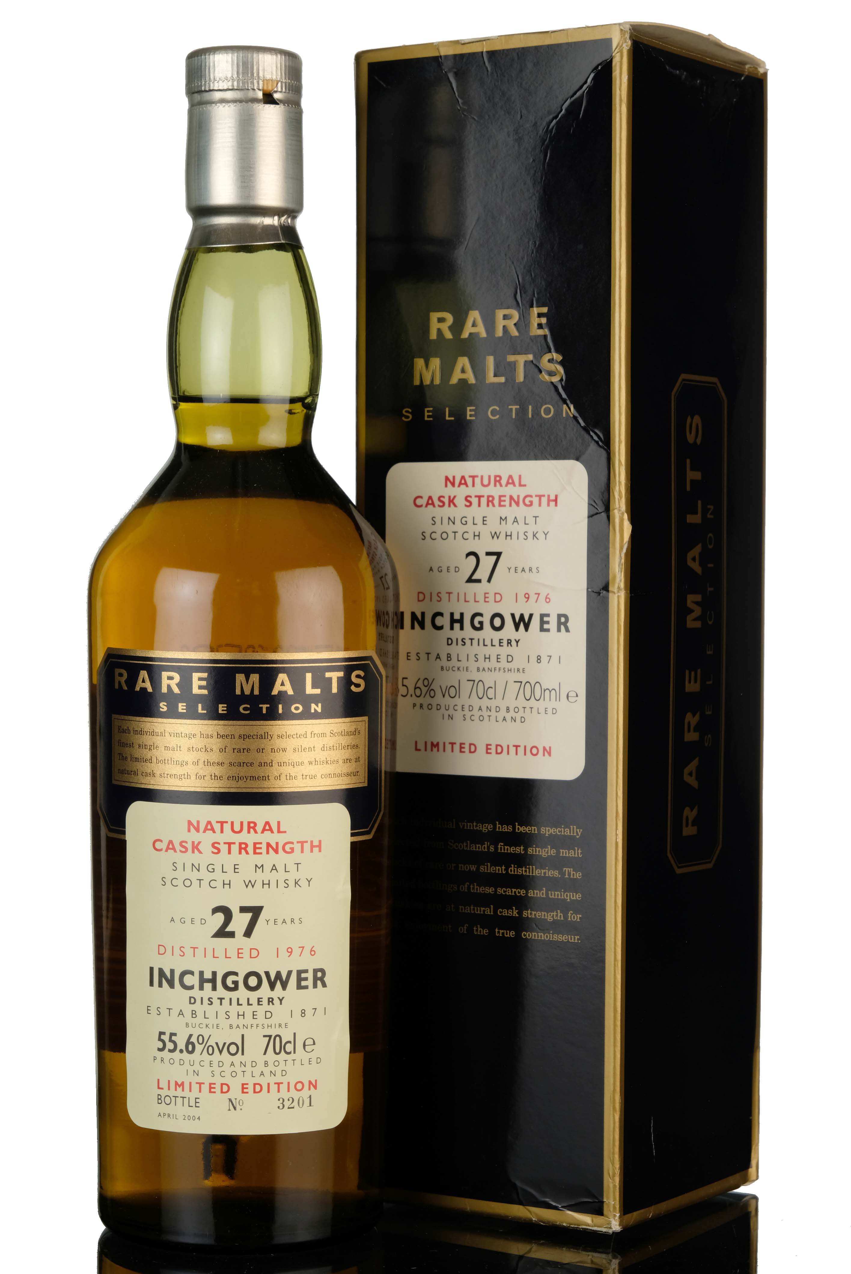 Inchgower 1976-2004 - 27 Year Old - Rare Malts 55.6%
