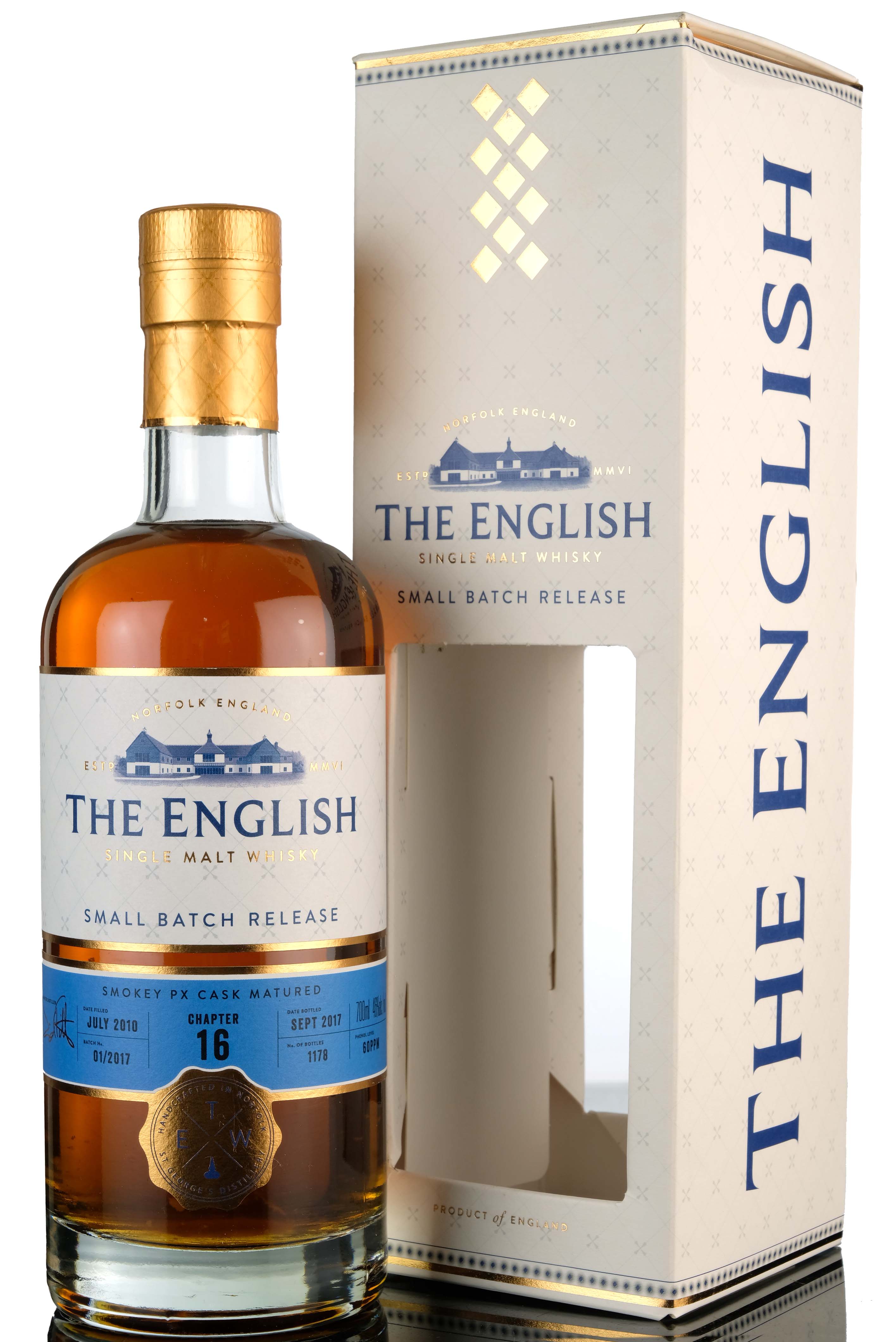 The English Whisky Co 2010 Chapter 16 Bottled 2017 Batch No 01 2017