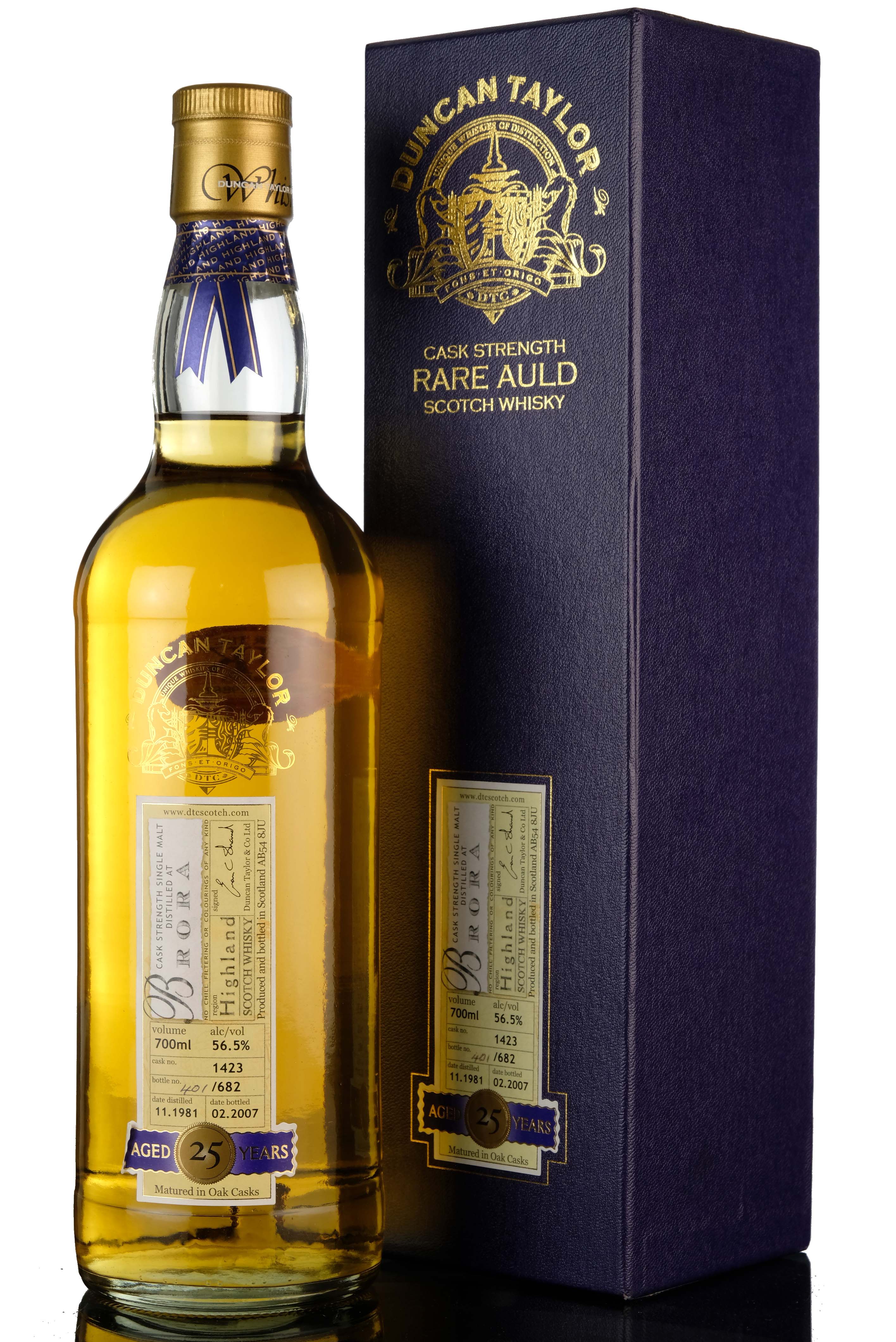 Brora 1981-2007 - 25 Year Old - Duncan Taylor - Rare Auld - Single Cask 1423