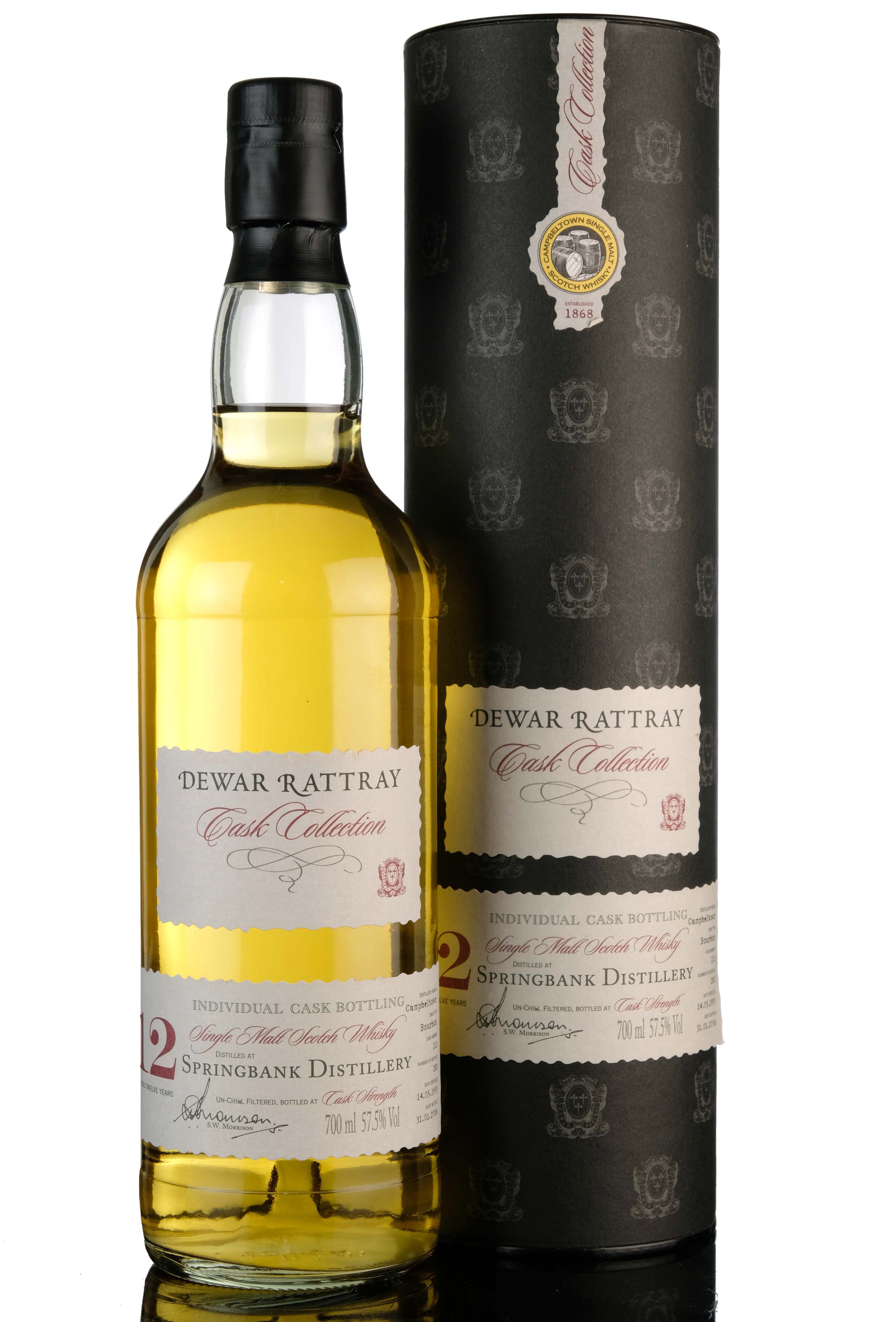 Springbank 1993-2006 - 12 Year Old - Dewar Rattray Cask Collection - Single Cask 212