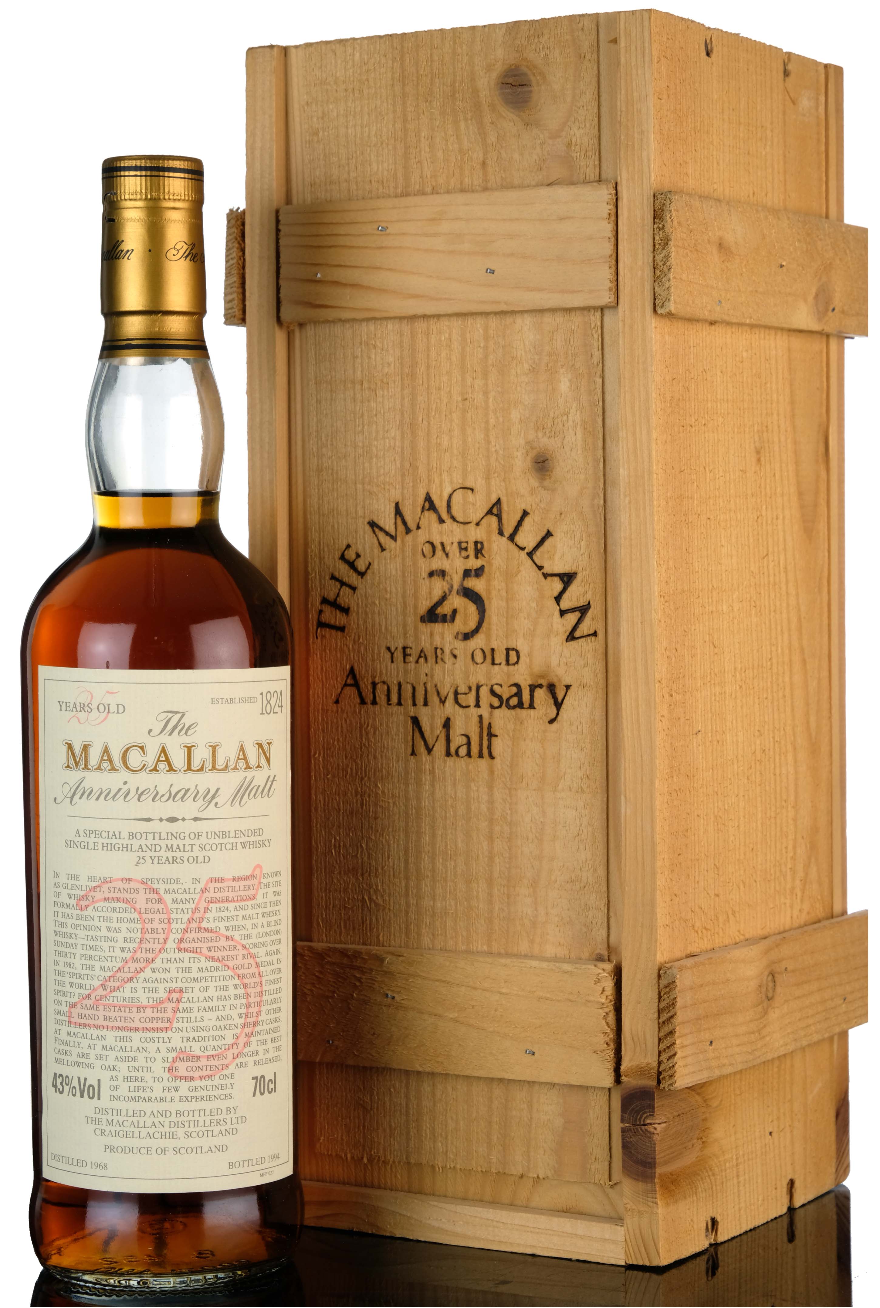 Macallan 1968-1994 - 25 Year Old Anniversary Malt