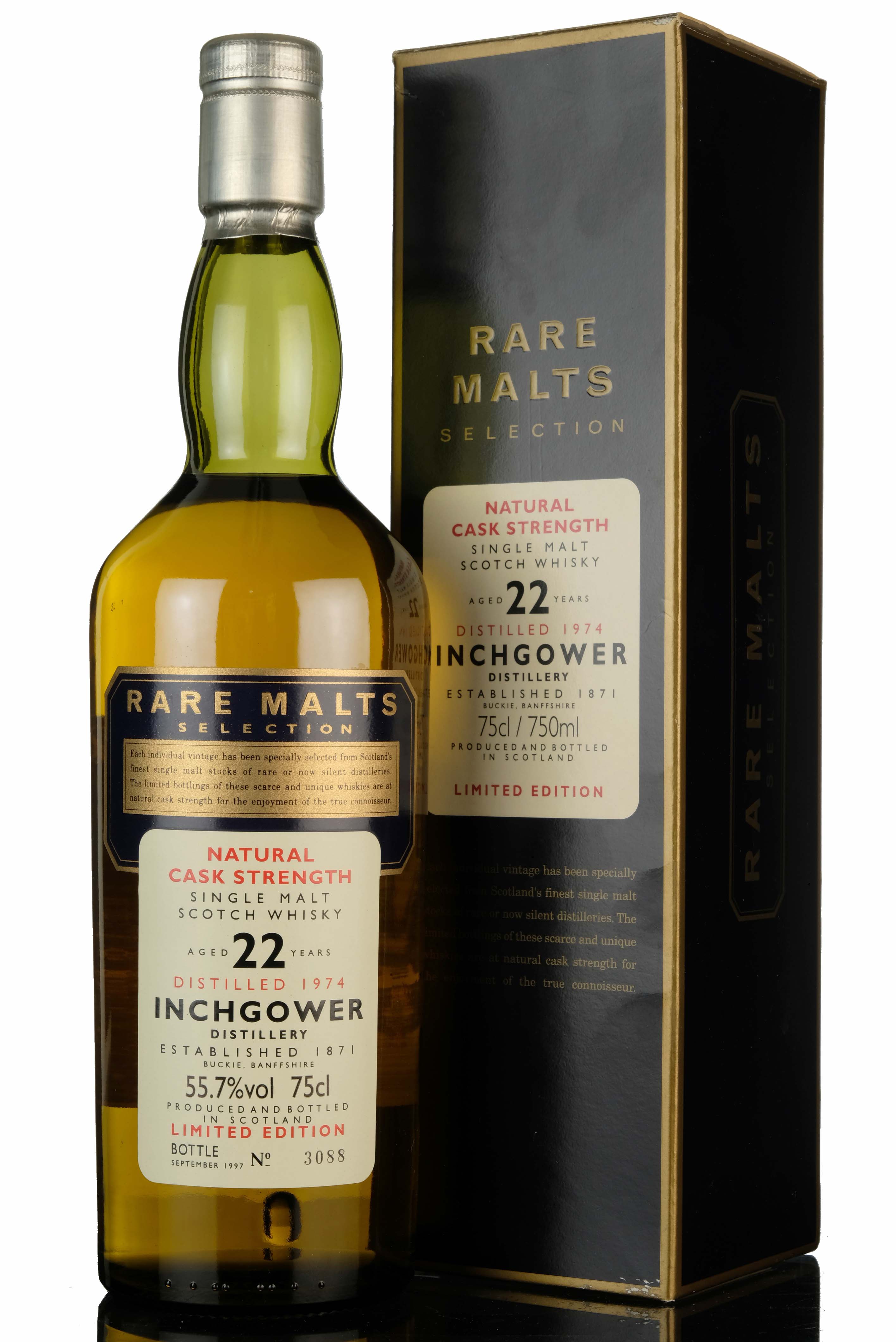 Inchgower 1974-1997 - 22 Year Old - Rare Malts 55.7%