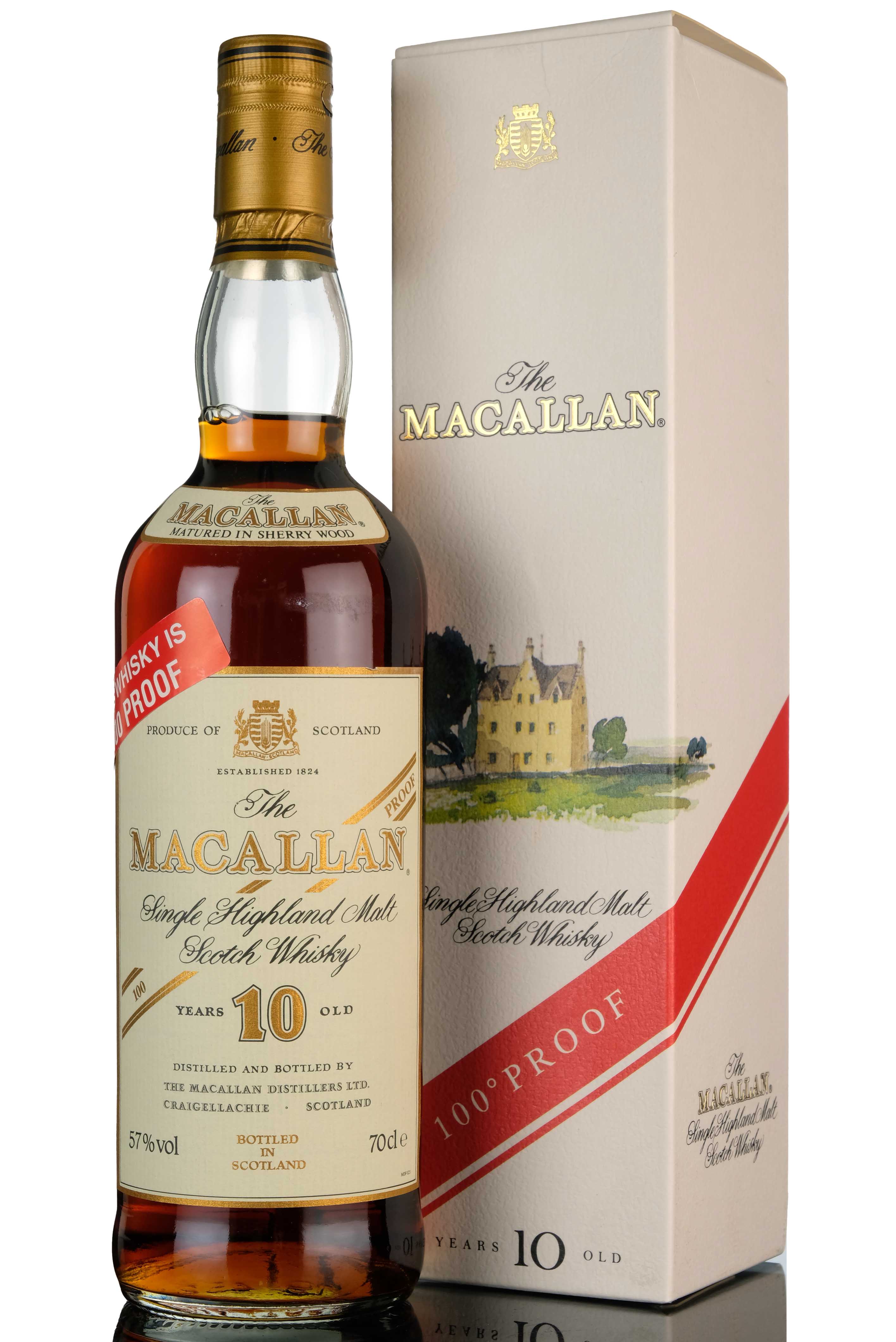 Macallan 10 Year Old - 100 Proof - 1990s