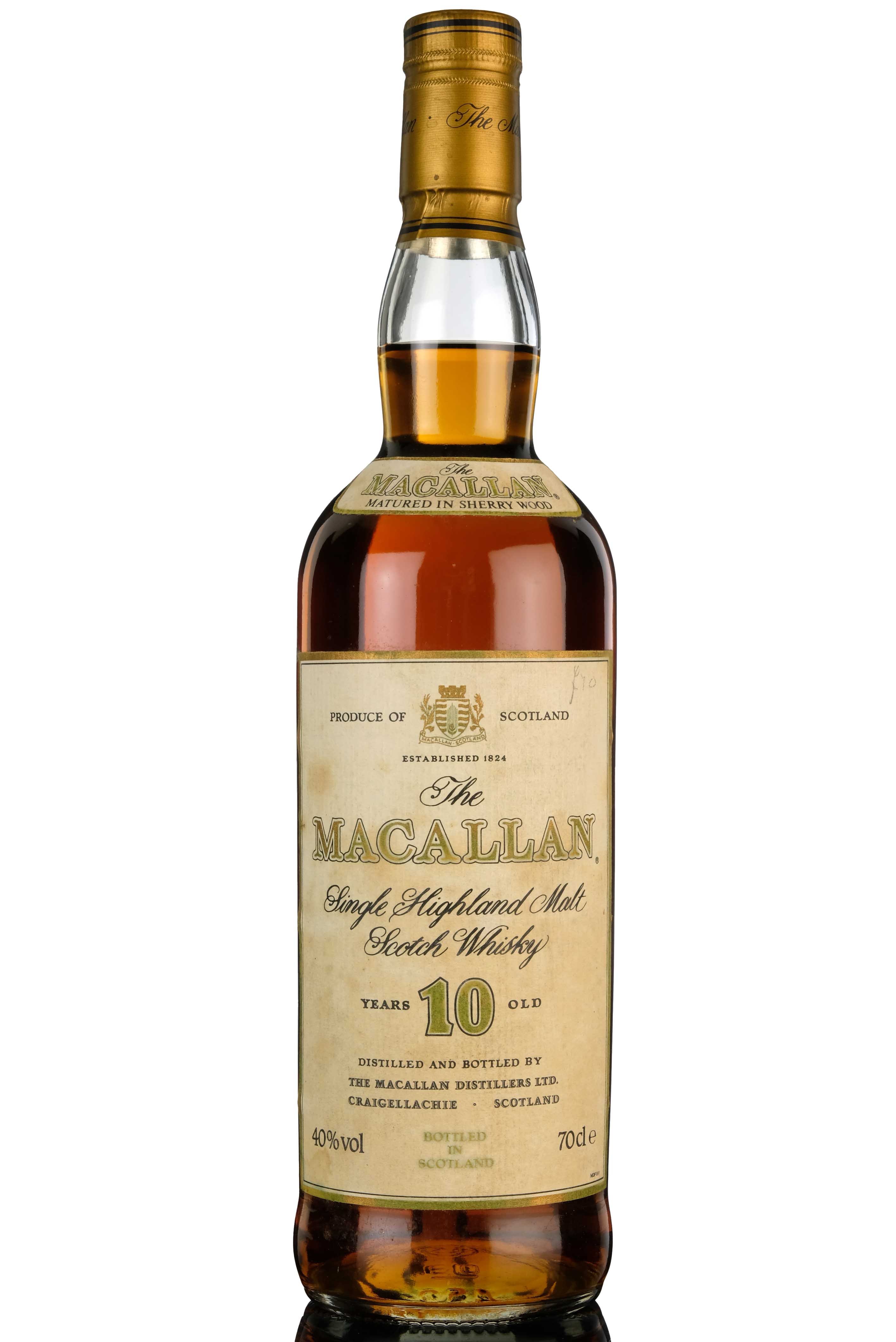 Macallan 10 Year Old - Sherry Cask - Early 2000s