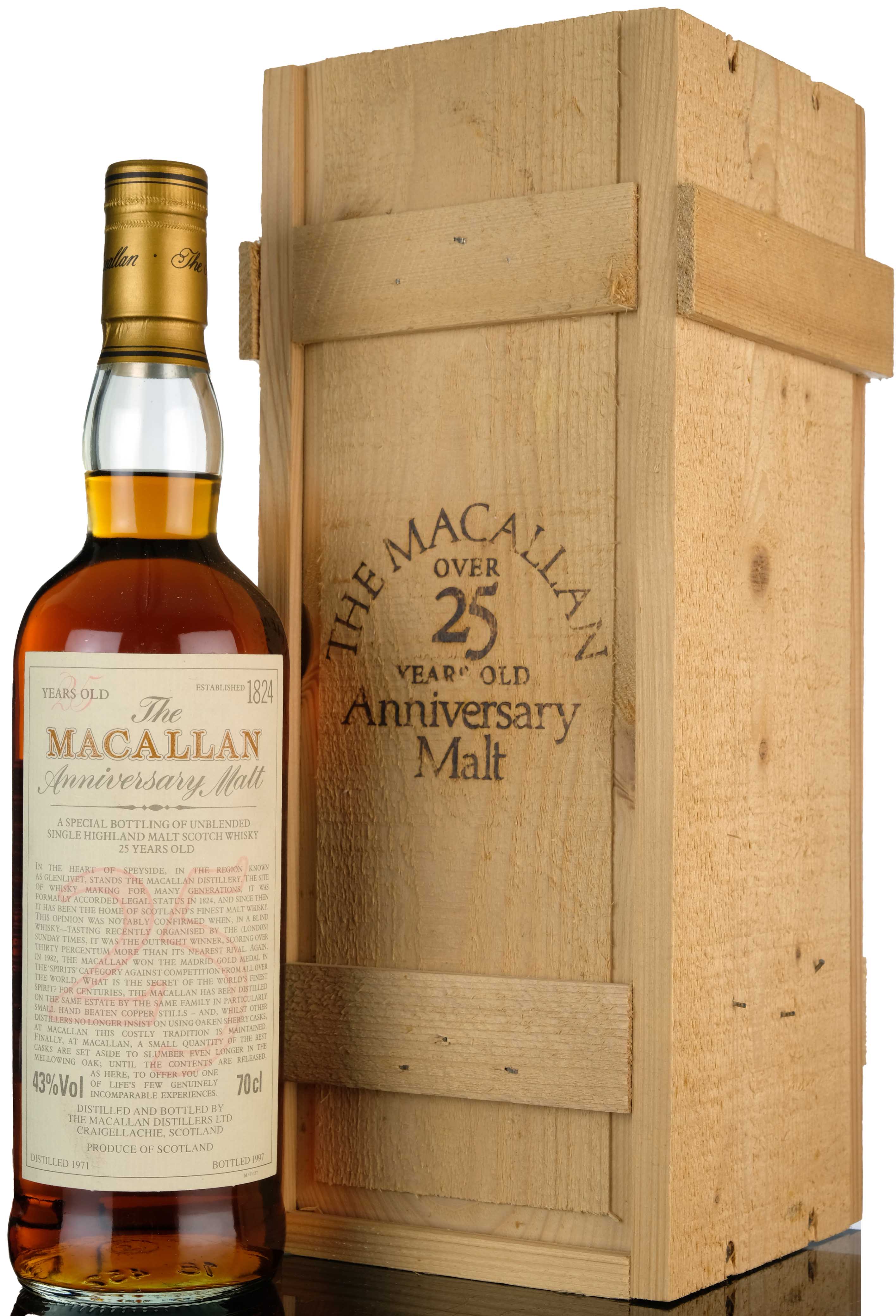 Macallan 1971-1997 - 25 Year Old - Anniversary Malt