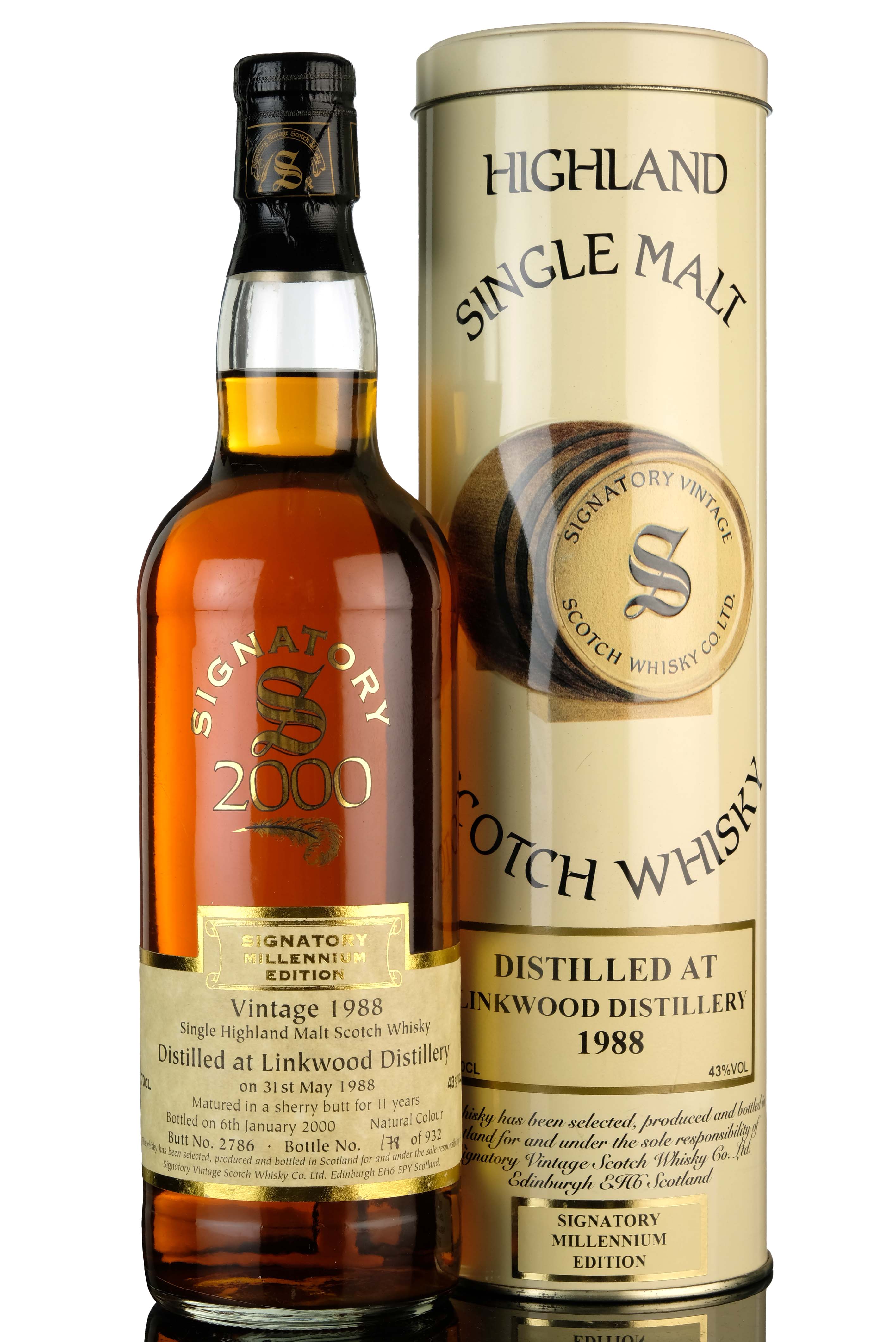 Linkwood 1988 - 2000 11 Signatory Vintage Single Cask 2786