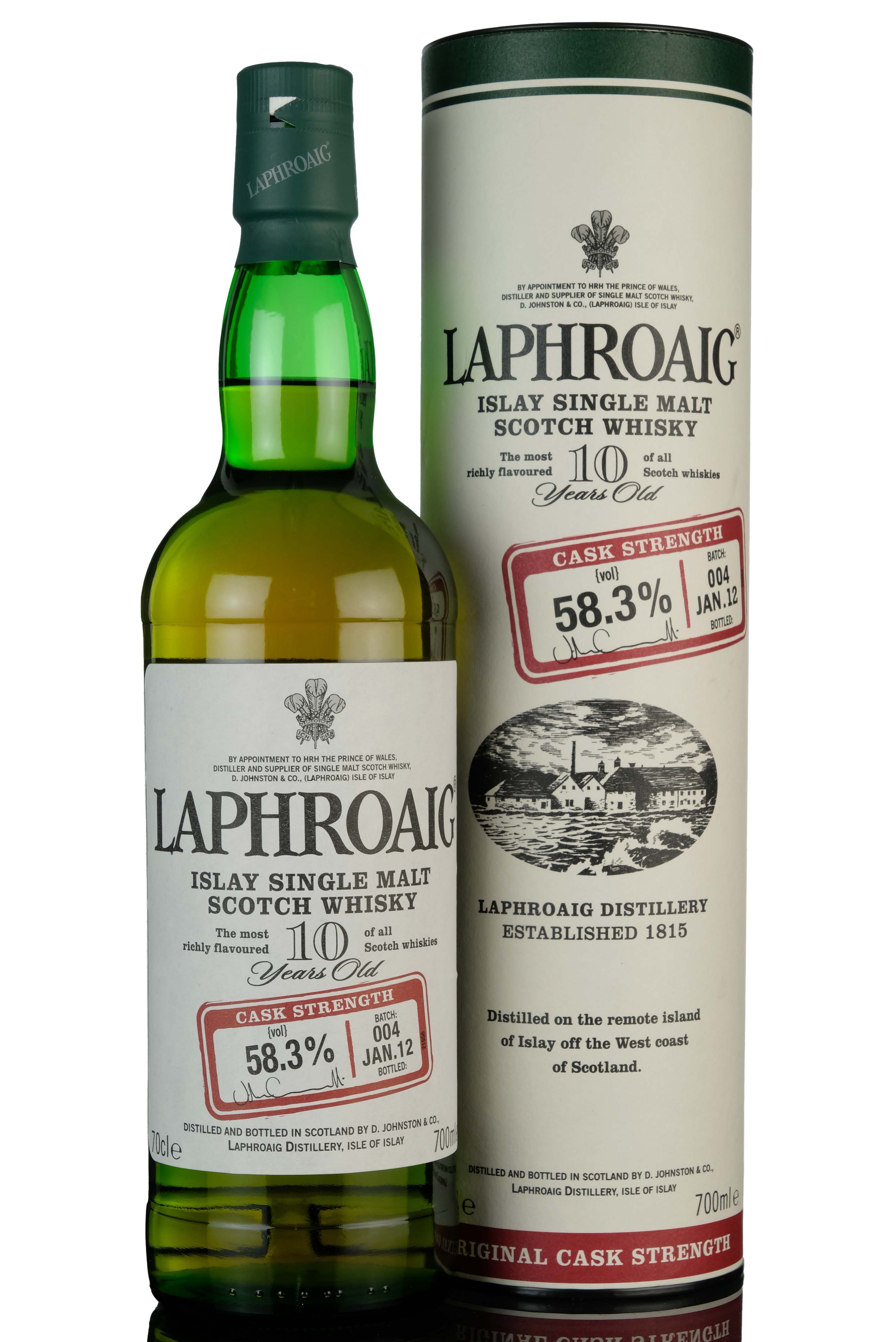 Laphroaig 10 Year Old - Cask Strength - Batch 004