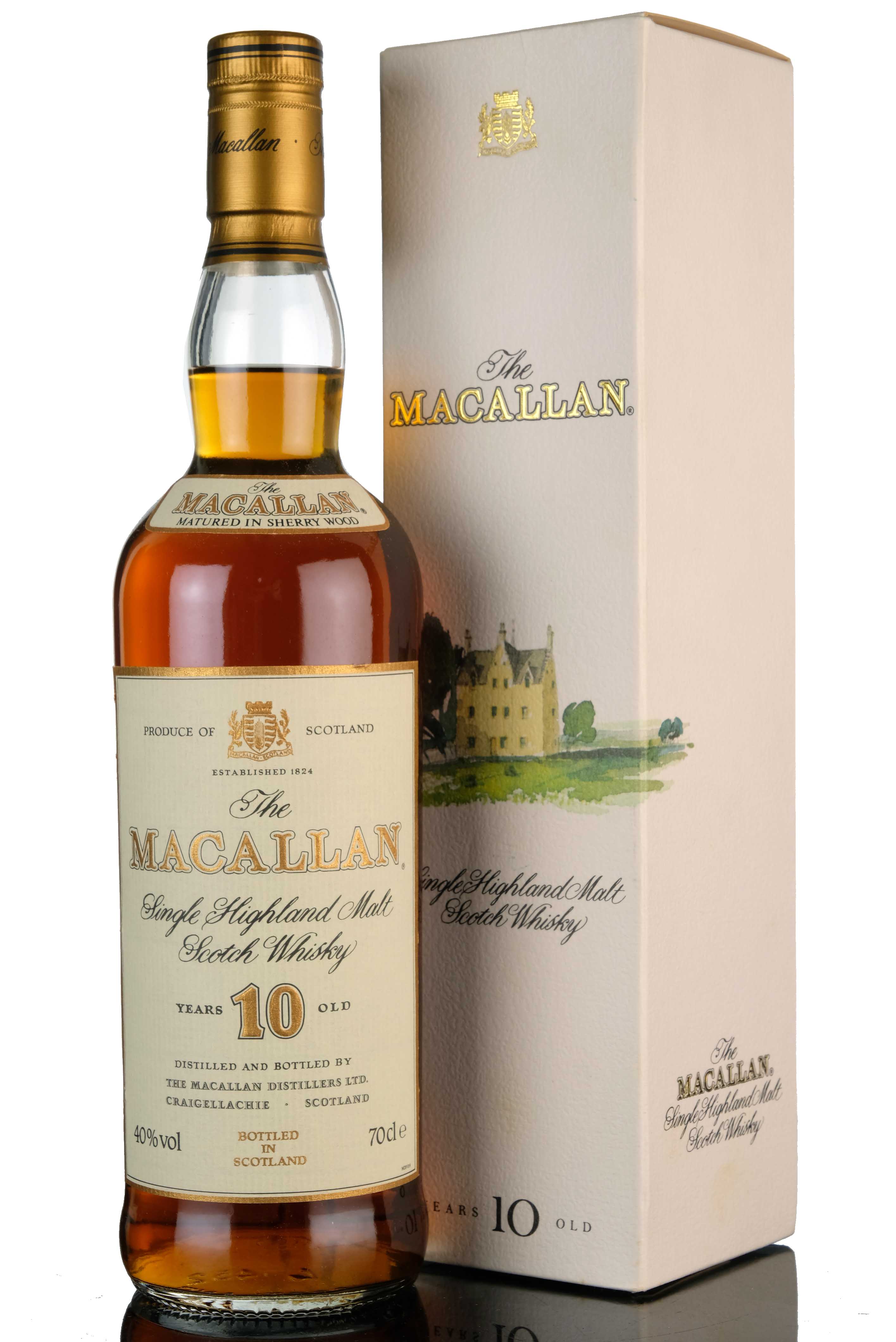 Macallan 10 Year Old - Sherry Cask - Circa 1990