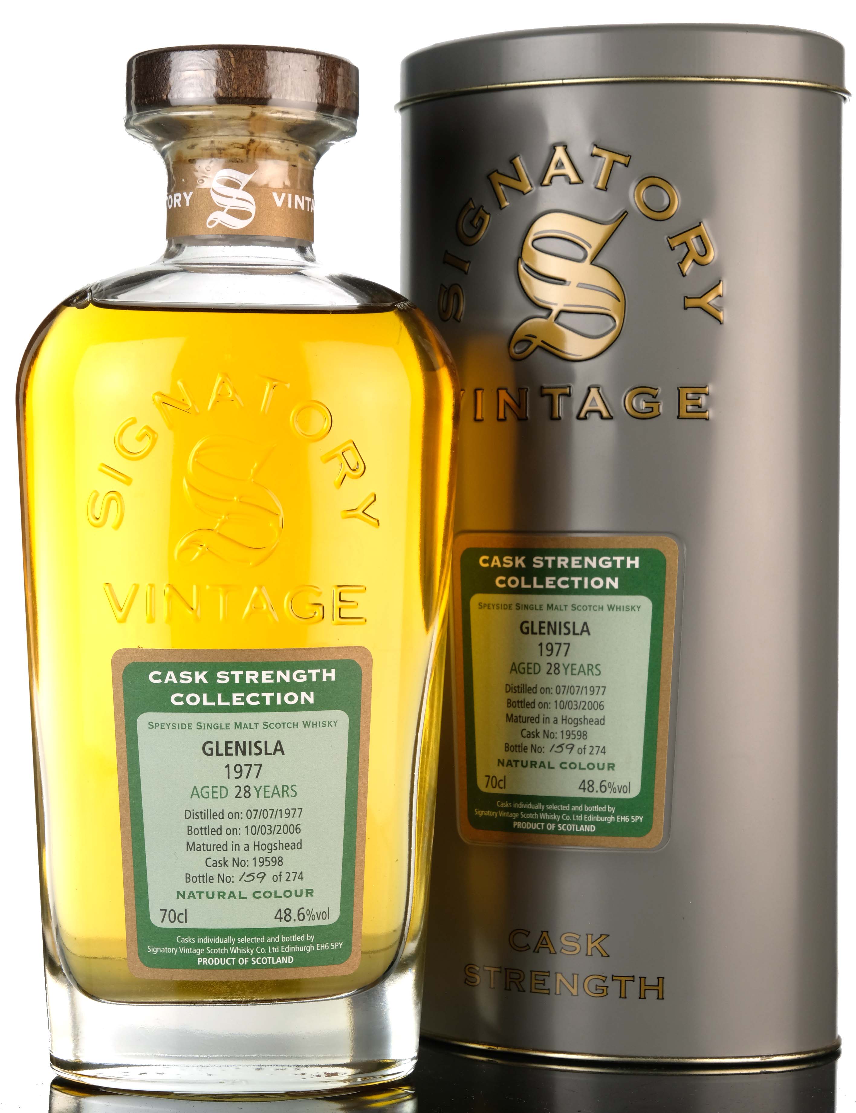 Glenisla 1977-2006 - 28 Year Old - Signatory Vintage - Single Cask 19598