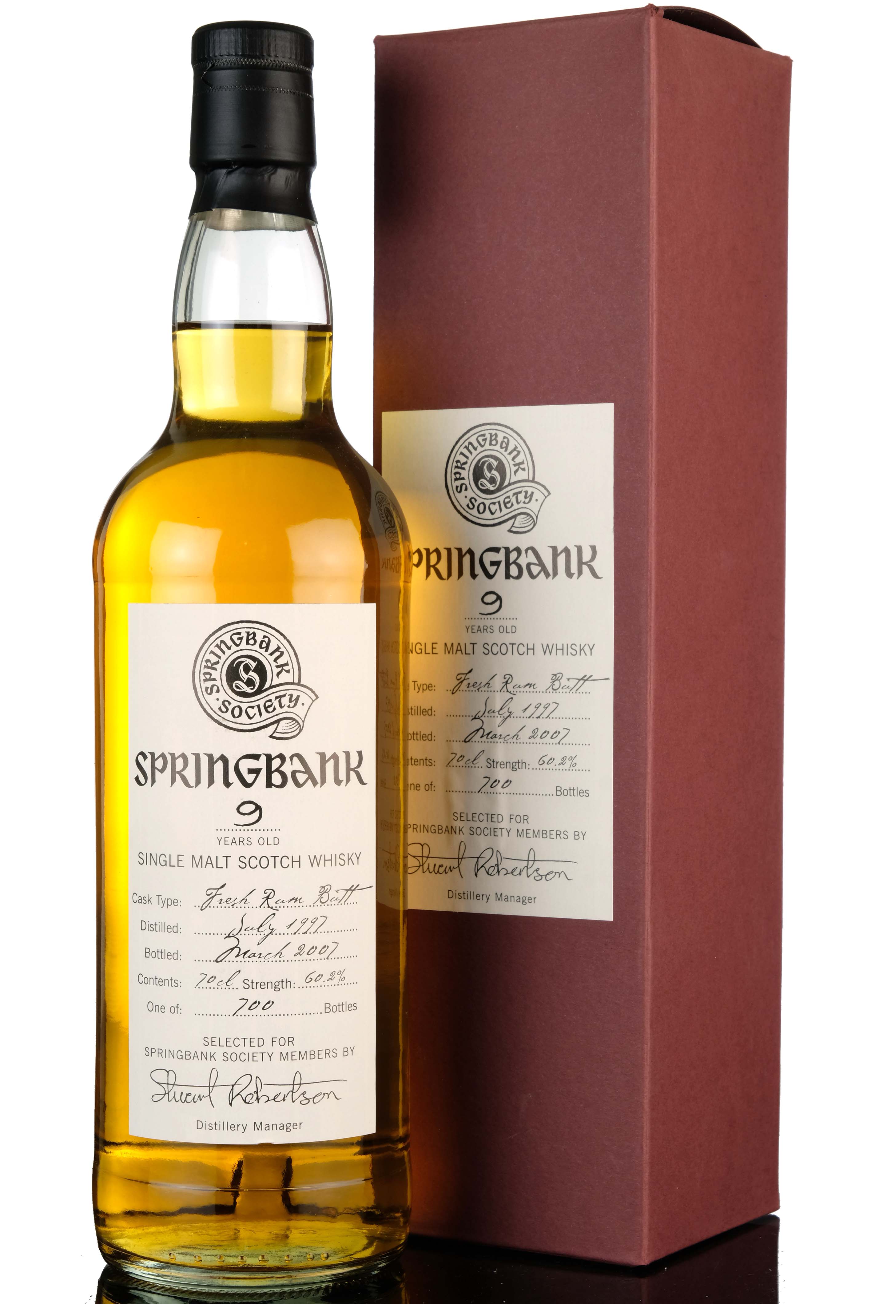 Springbank 1997-2007 - Society Bottling