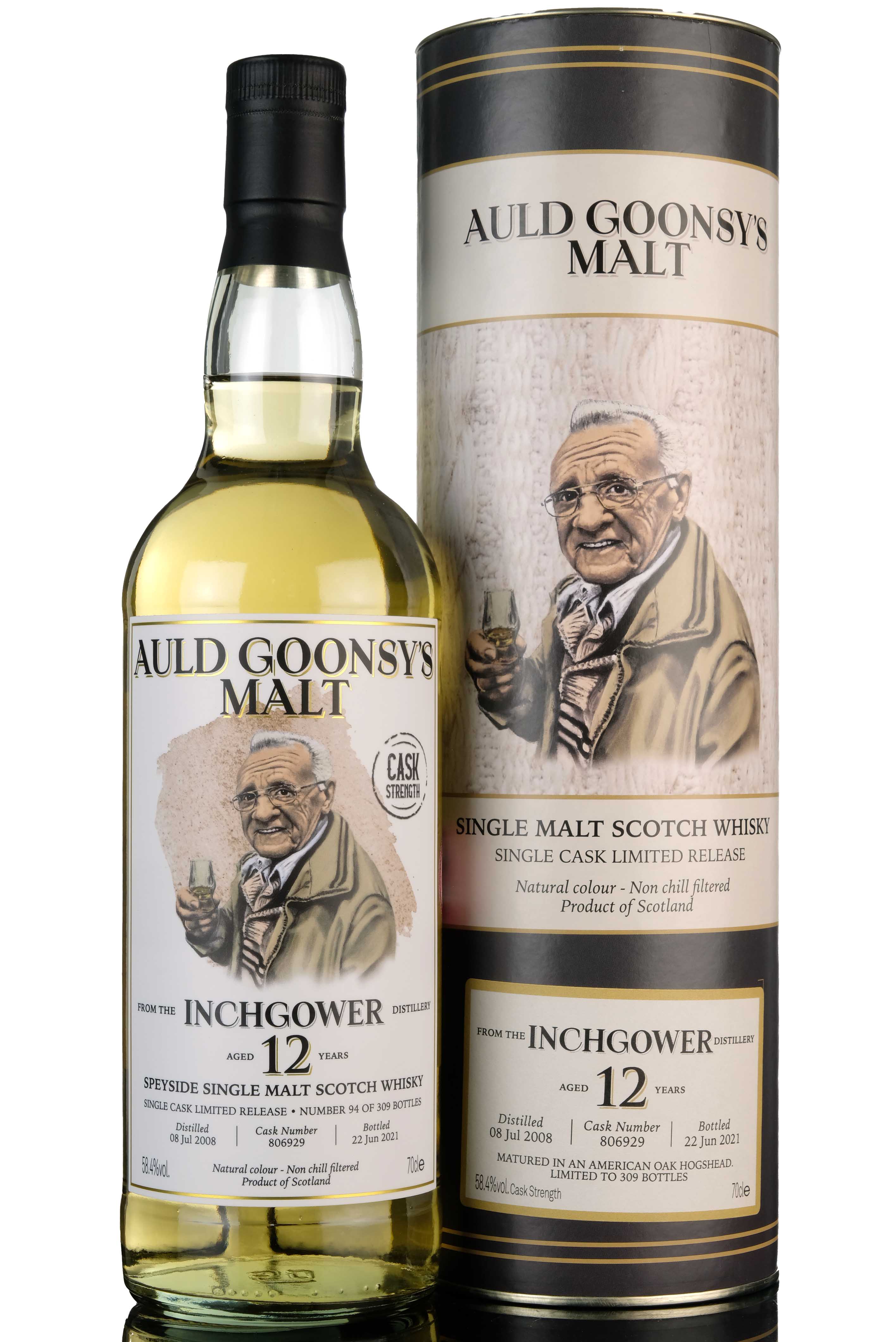 Inchgower 20082021 12 Year Old Auld Goonsys Single Cask 806929