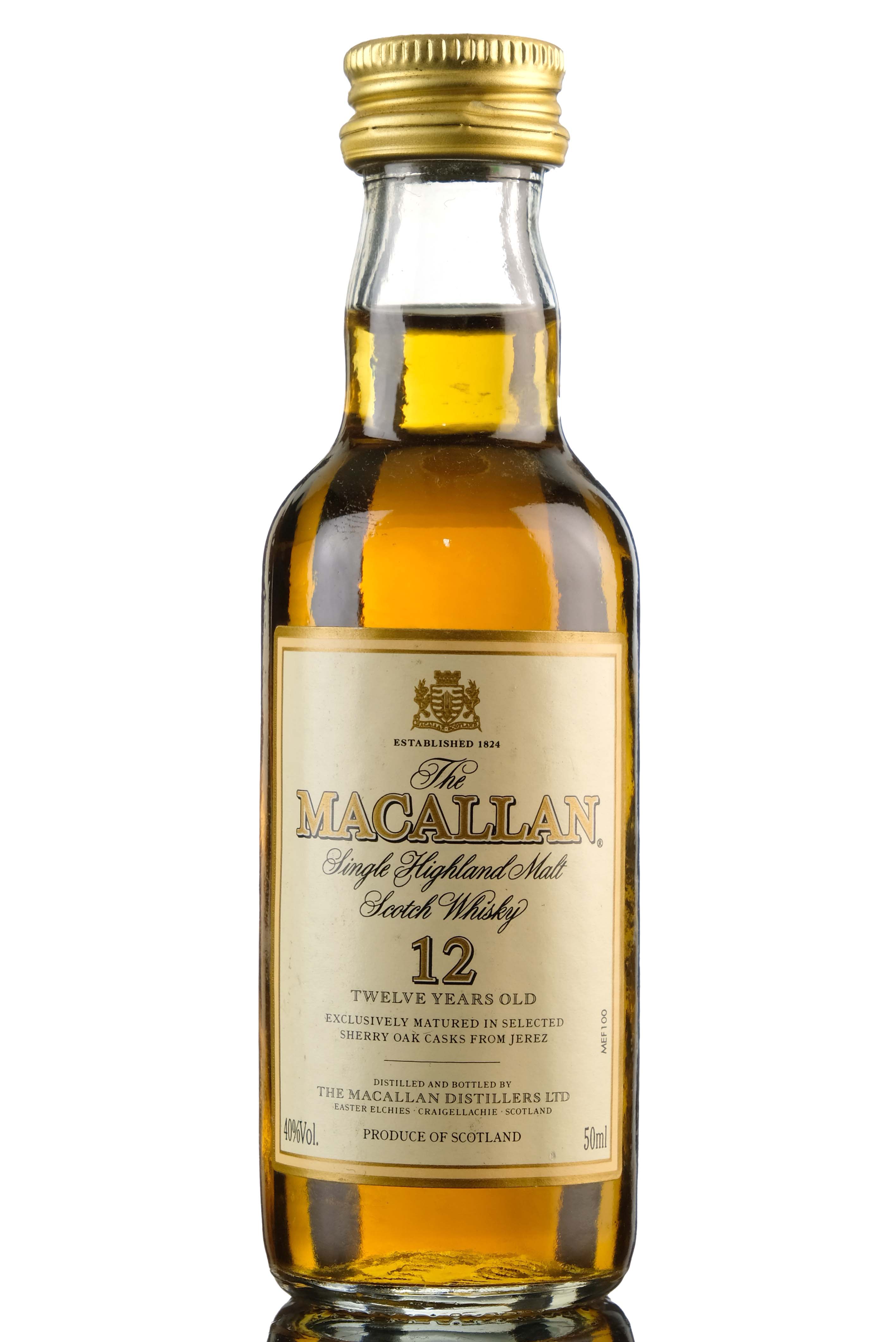 Macallan 12 Year Old Miniature