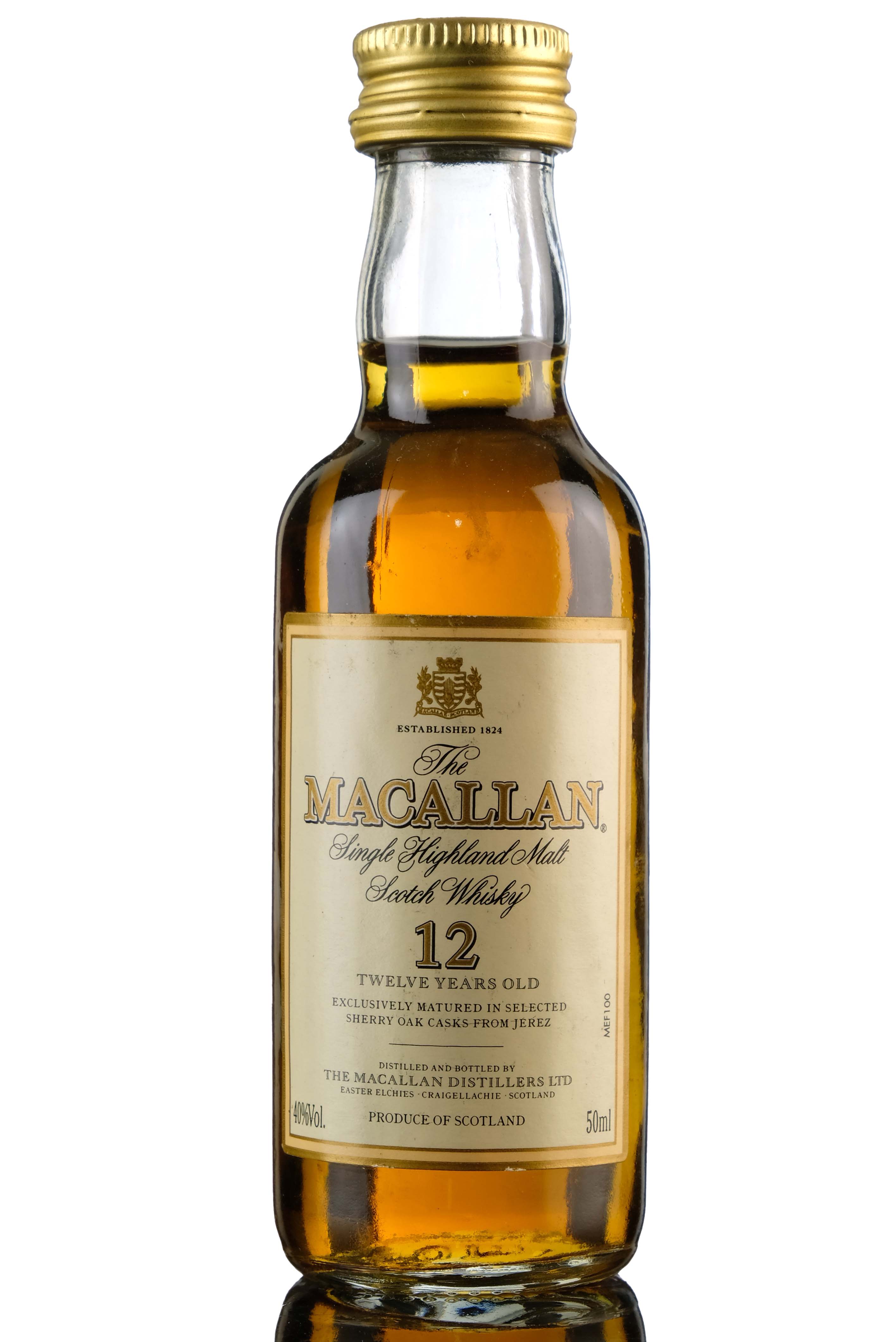 Macallan 12 Year Old Miniature