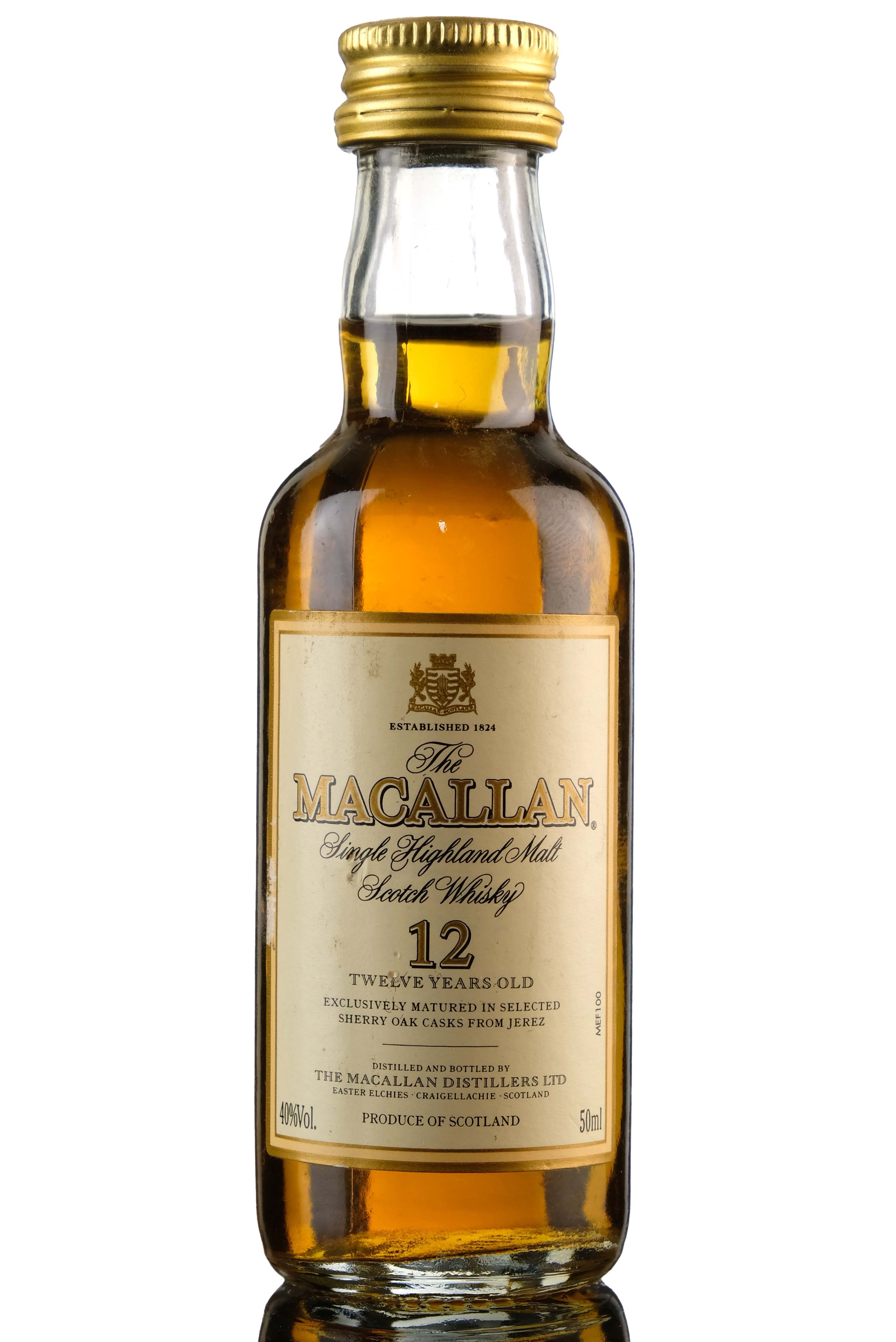 Macallan 12 Year Old Miniature
