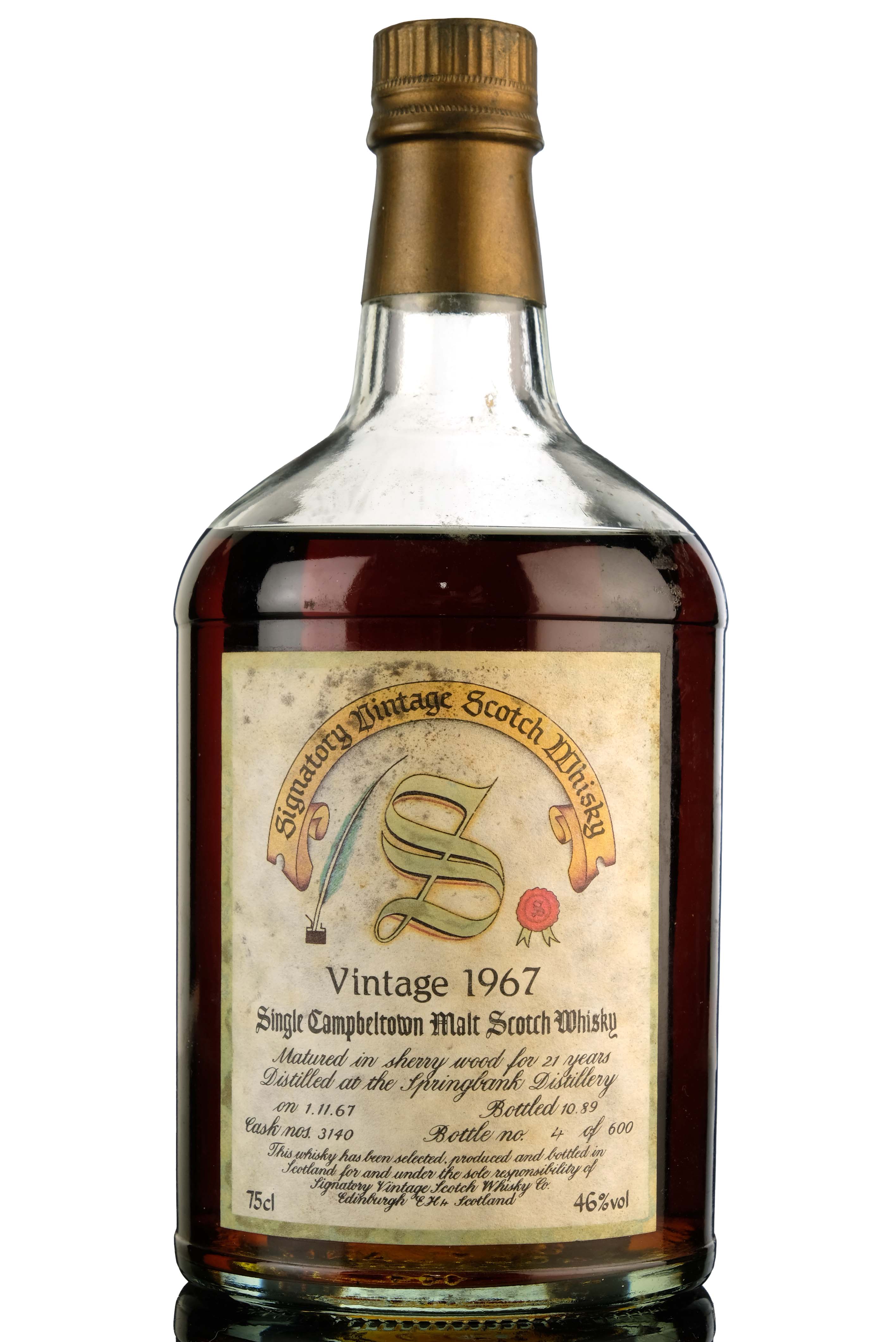 Springbank 1967-1989 - 21 Year Old - Signatory Vintage - Cask 3140