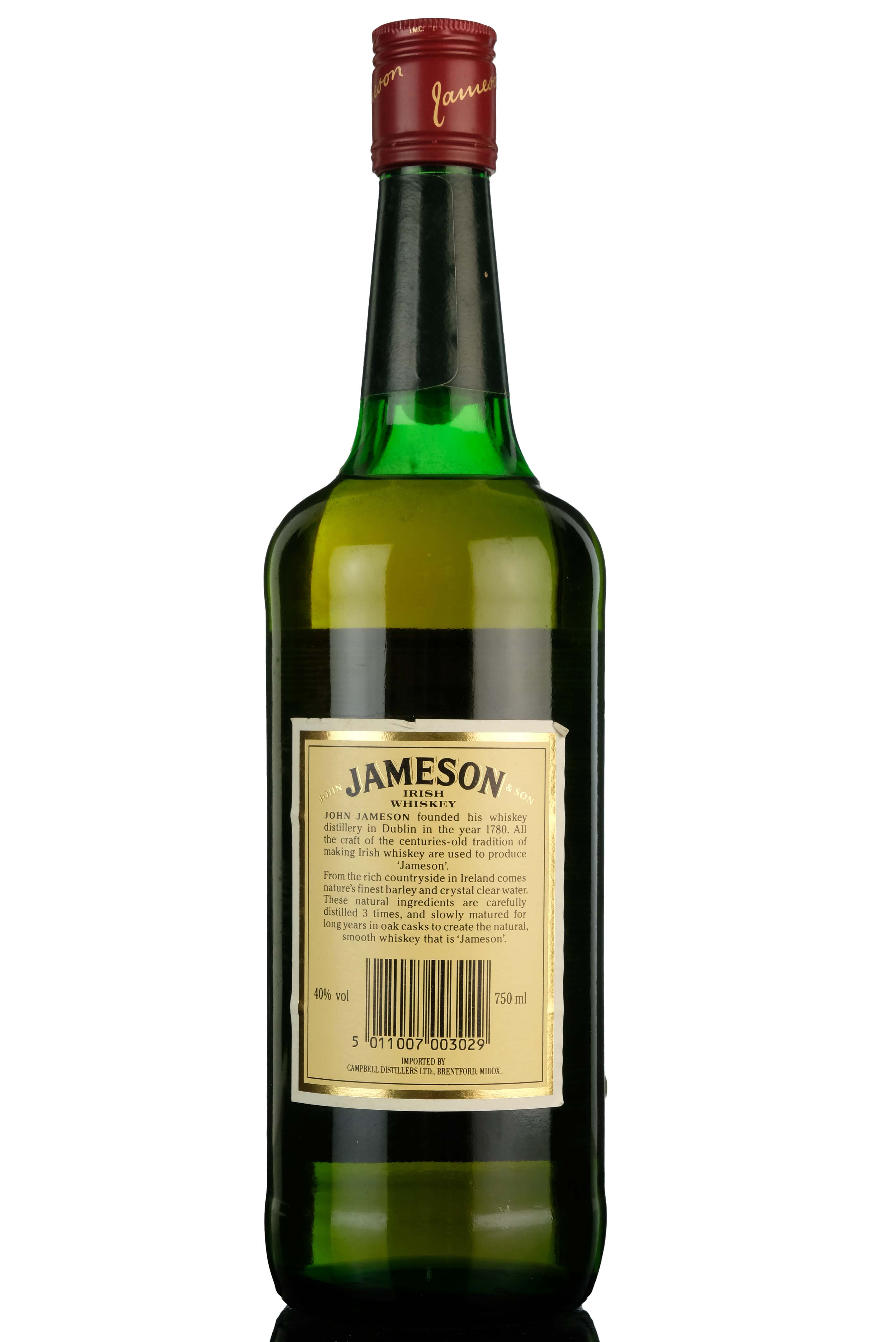 Jameson Irish Whiskey 1980s