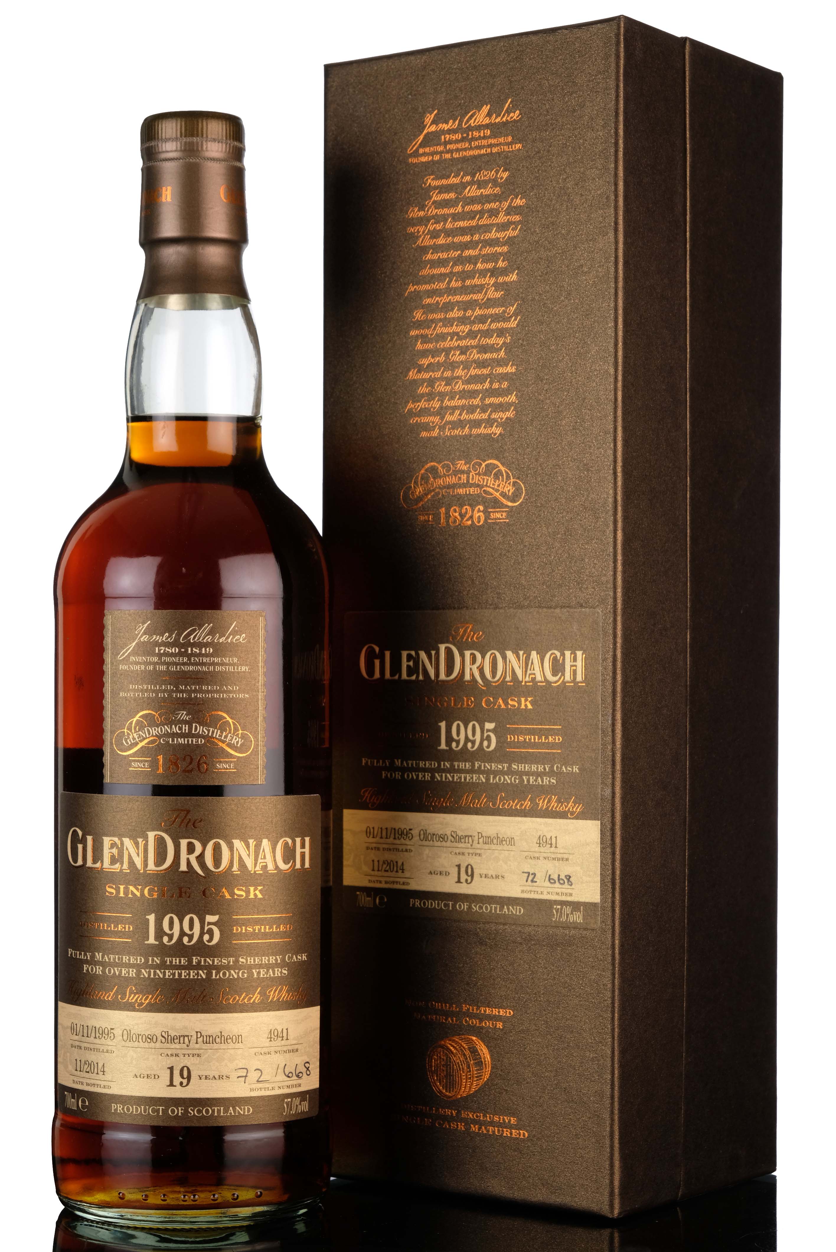 Glendronach 1995 - 2014 19 Single Cask 4941 Batch 11