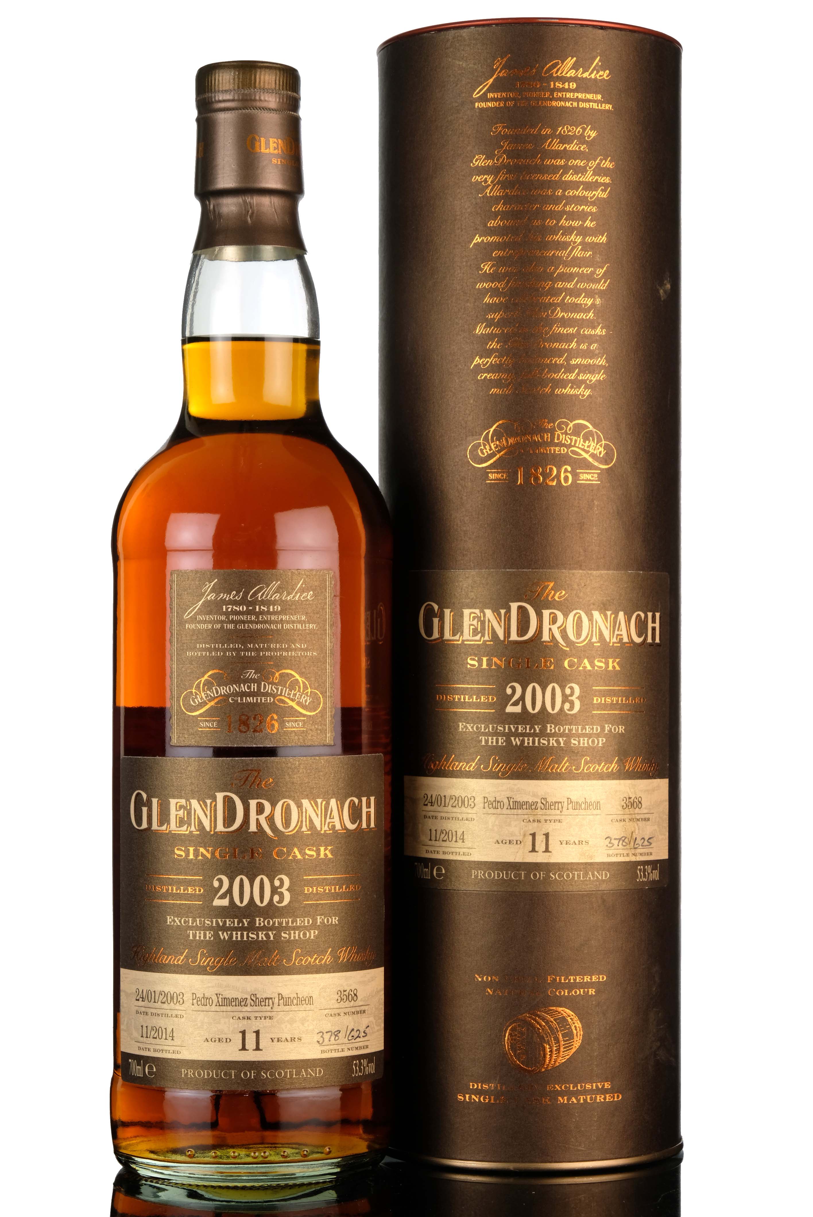 Glendronach 20032014 11 Year Old Single Cask 3568 The Whisky Shop