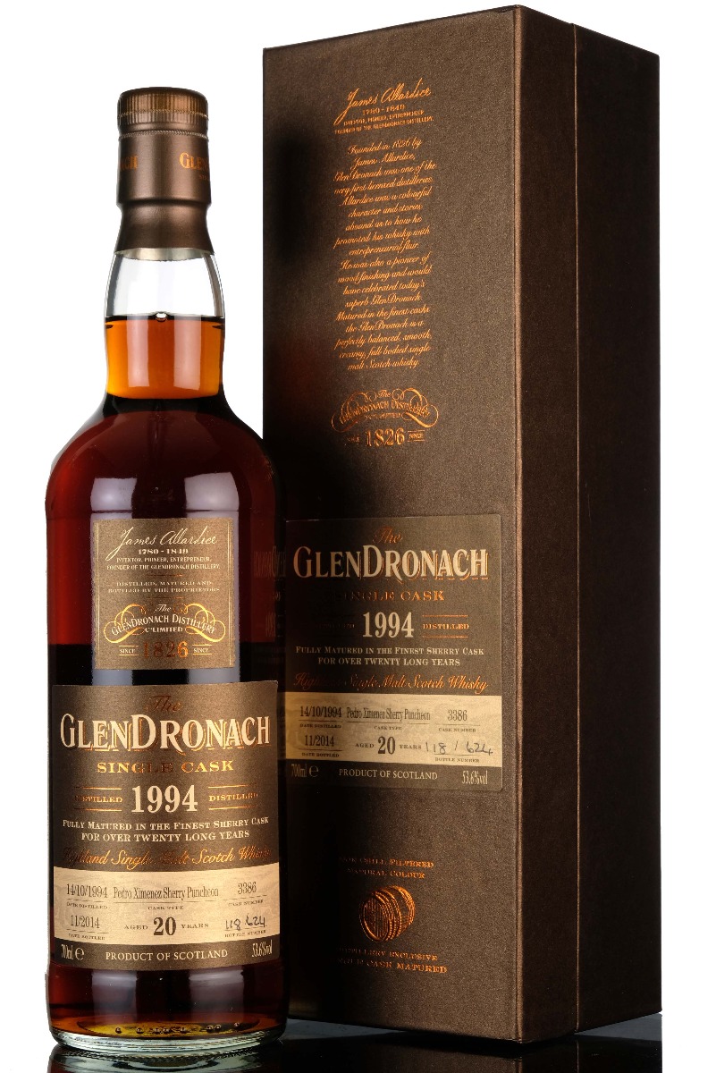 Glendronach 1994 - 2014 20 Single Cask 3386 Batch 11