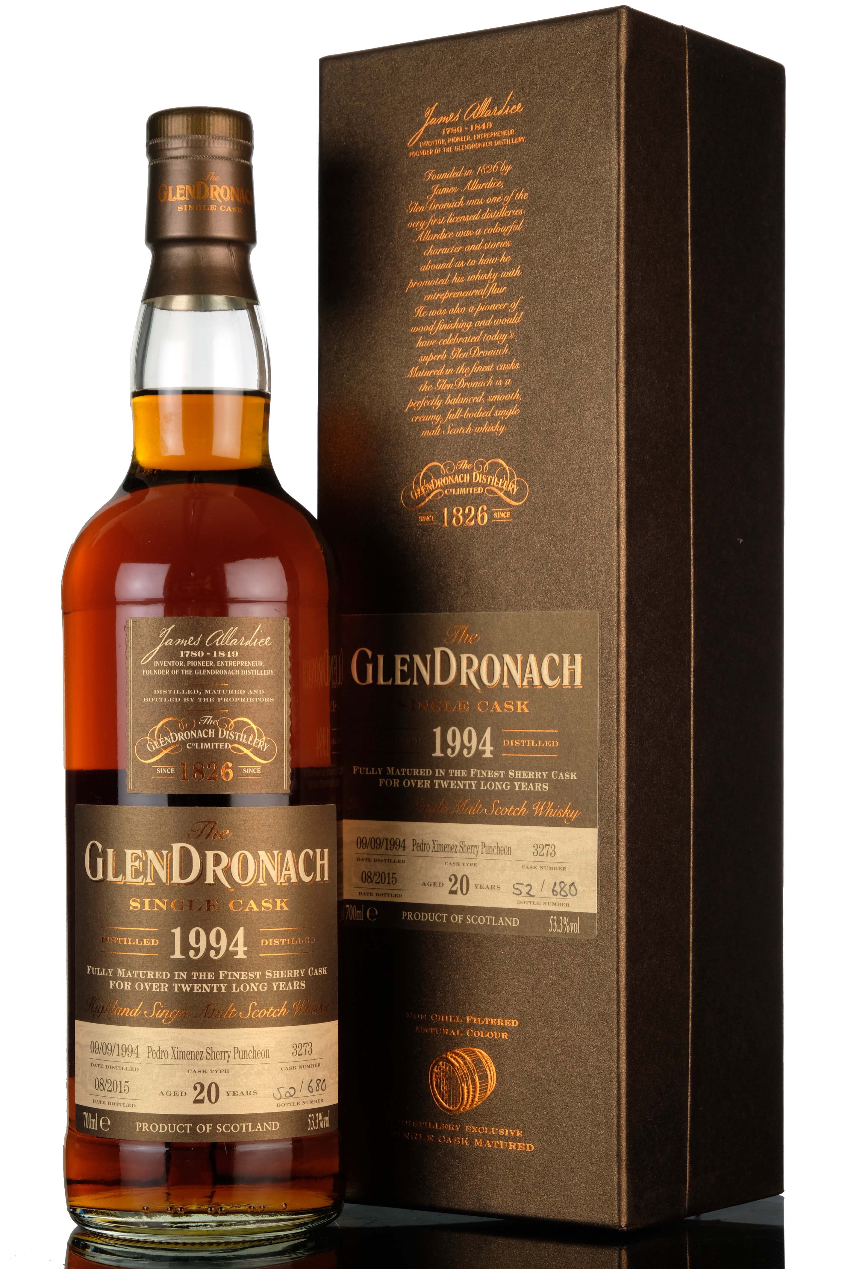 Glendronach 1994 - 2015 20 Single Cask 3273 Batch 12