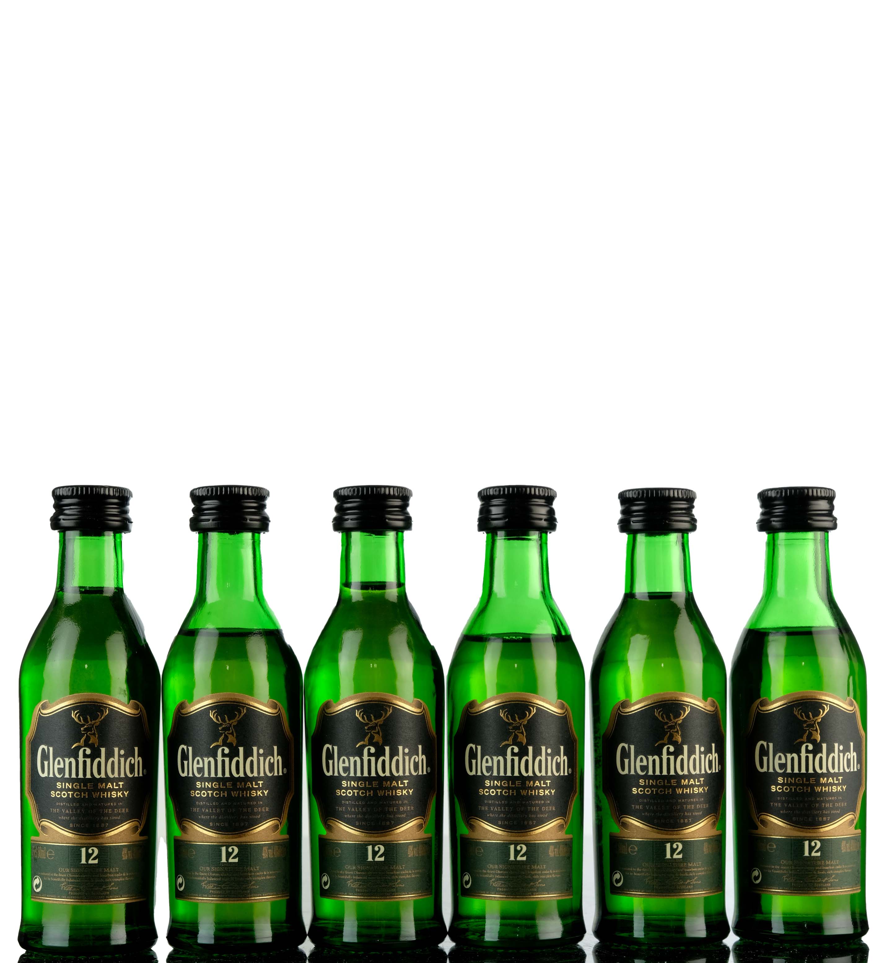 6 x Glenfiddich 12 Year Old - Miniatures