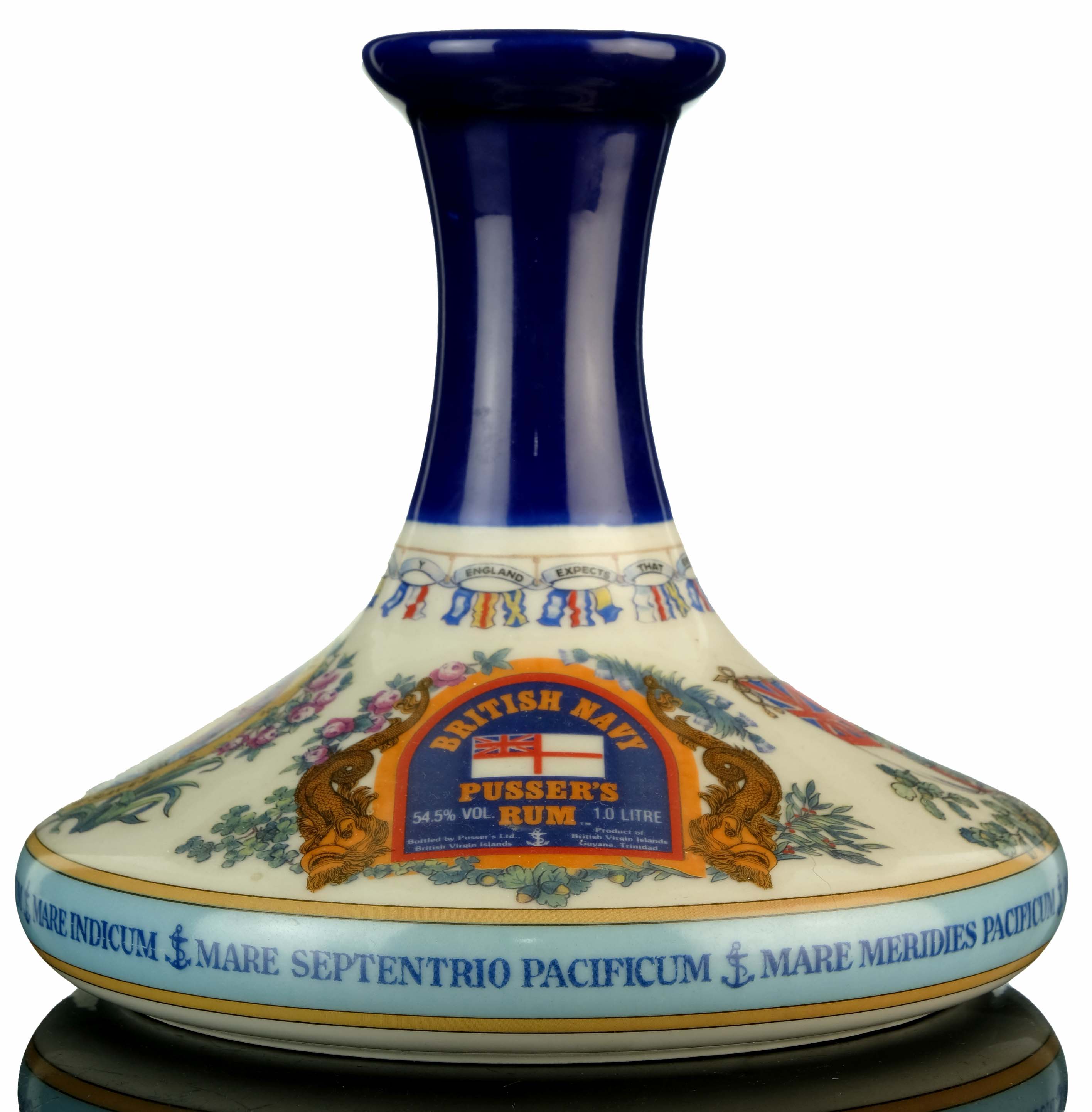 Pussers British Navy Rum - The Nelson Ships Ceramic Decanter - 1 Litre