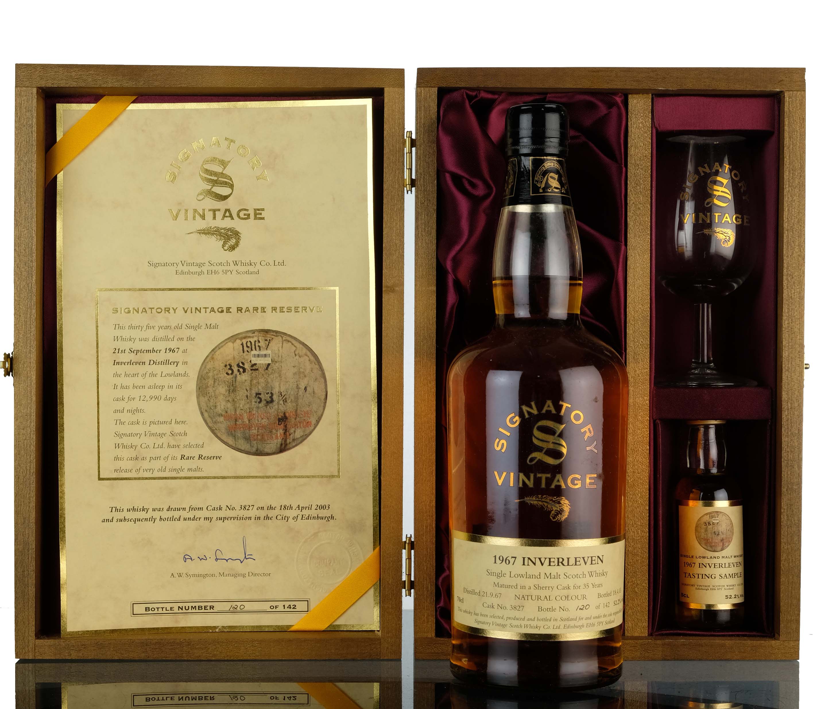 Inverleven 1967 - 2003 35 Signatory Vintage Single Cask 3827