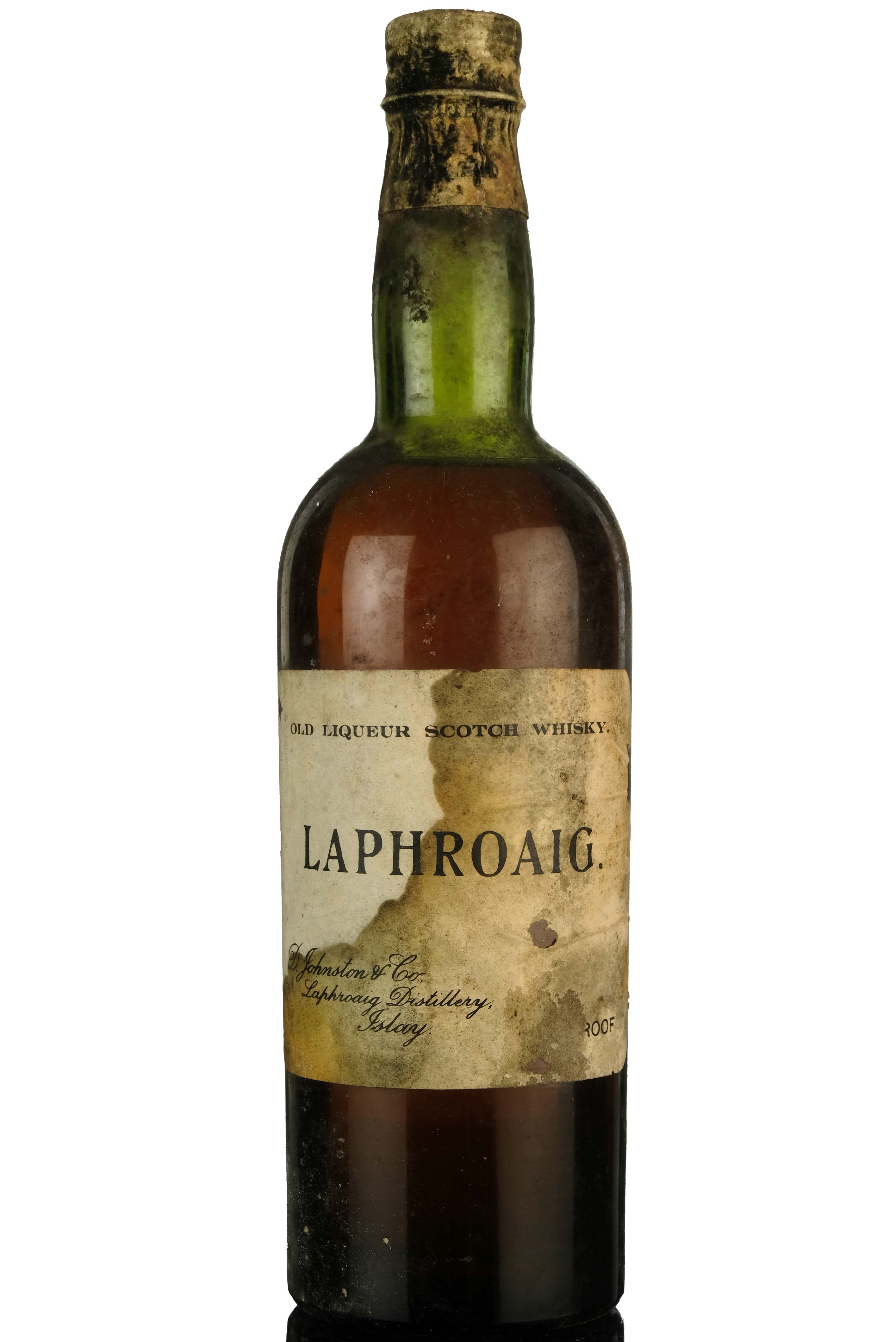 Laphroaig Old Liqueur Scotch Whisky - 1940s