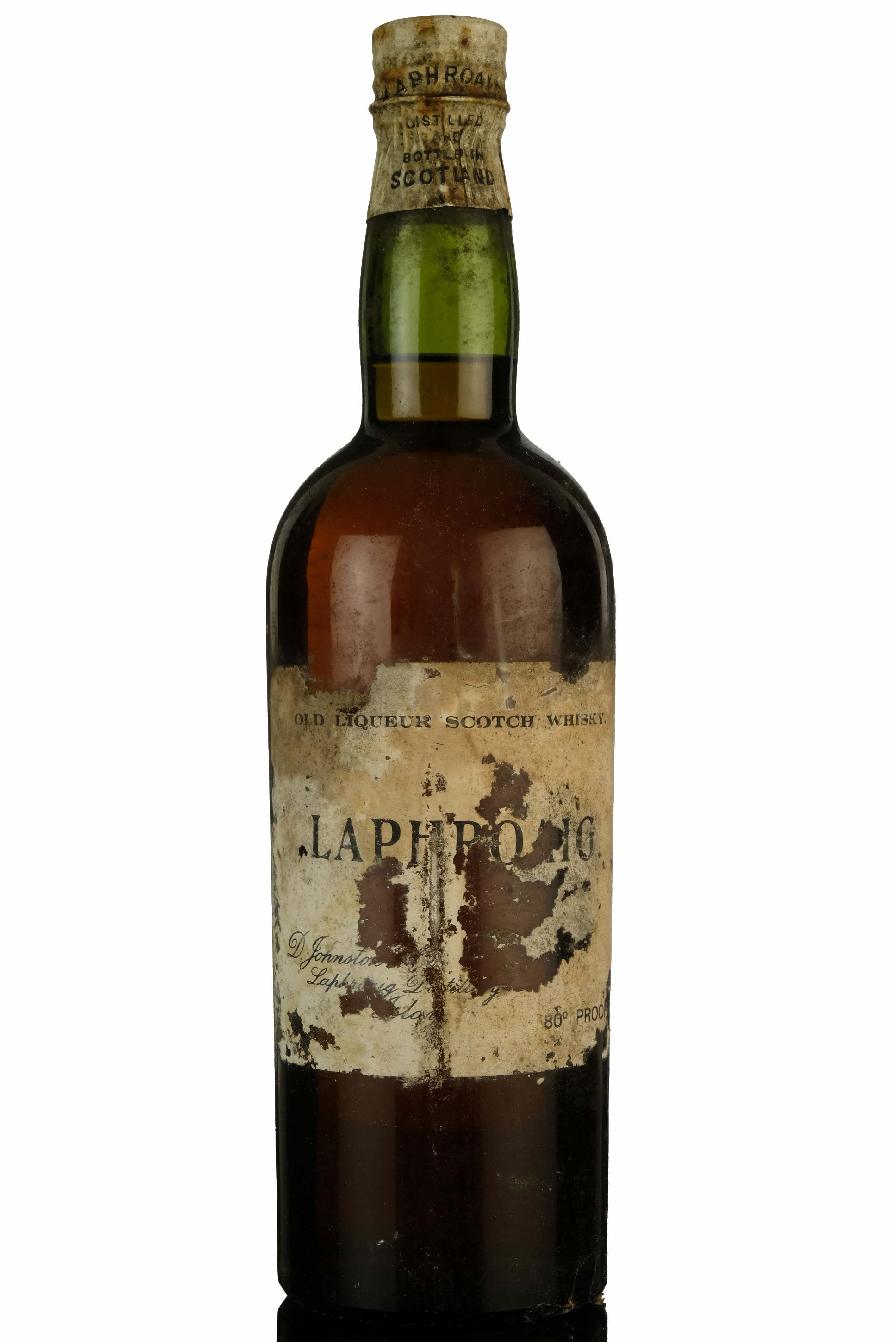 Laphroaig Old Liqueur Scotch Whisky - 1940s