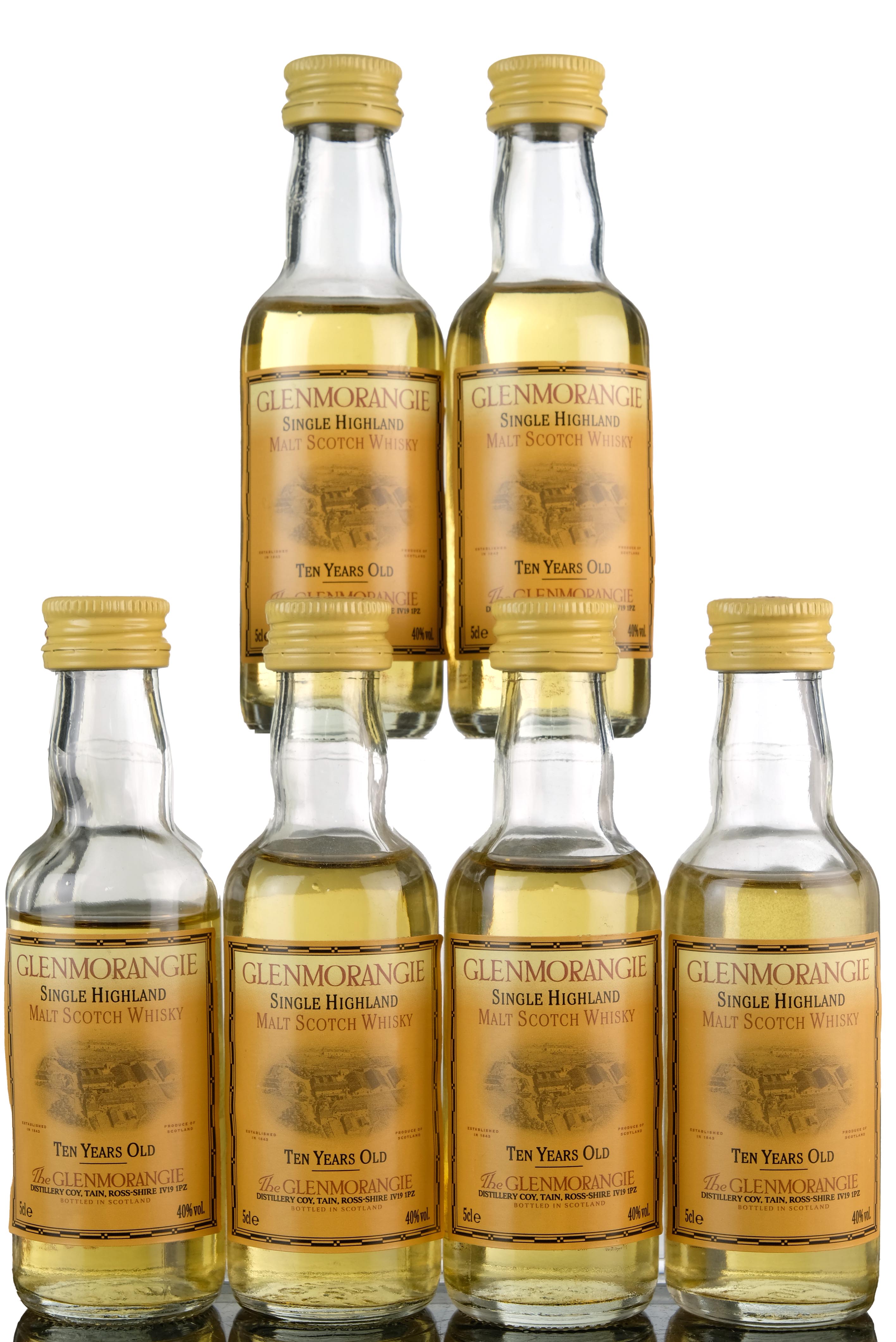 6 x Glenmorangie 10 Year Old - Miniatures
