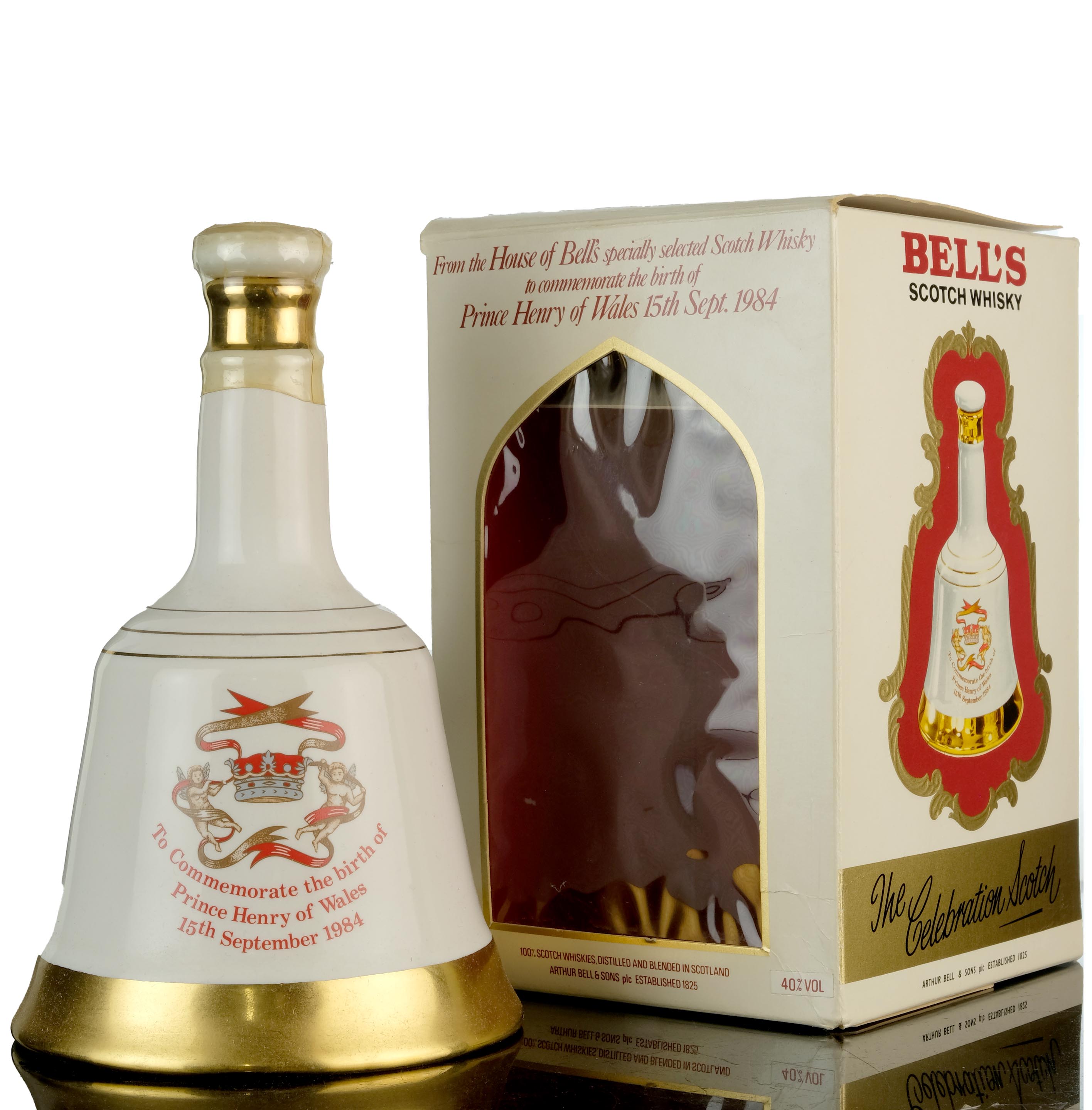 Bells Commemorate Decanter - The Birth Of Prince Henry Of Wales 1984