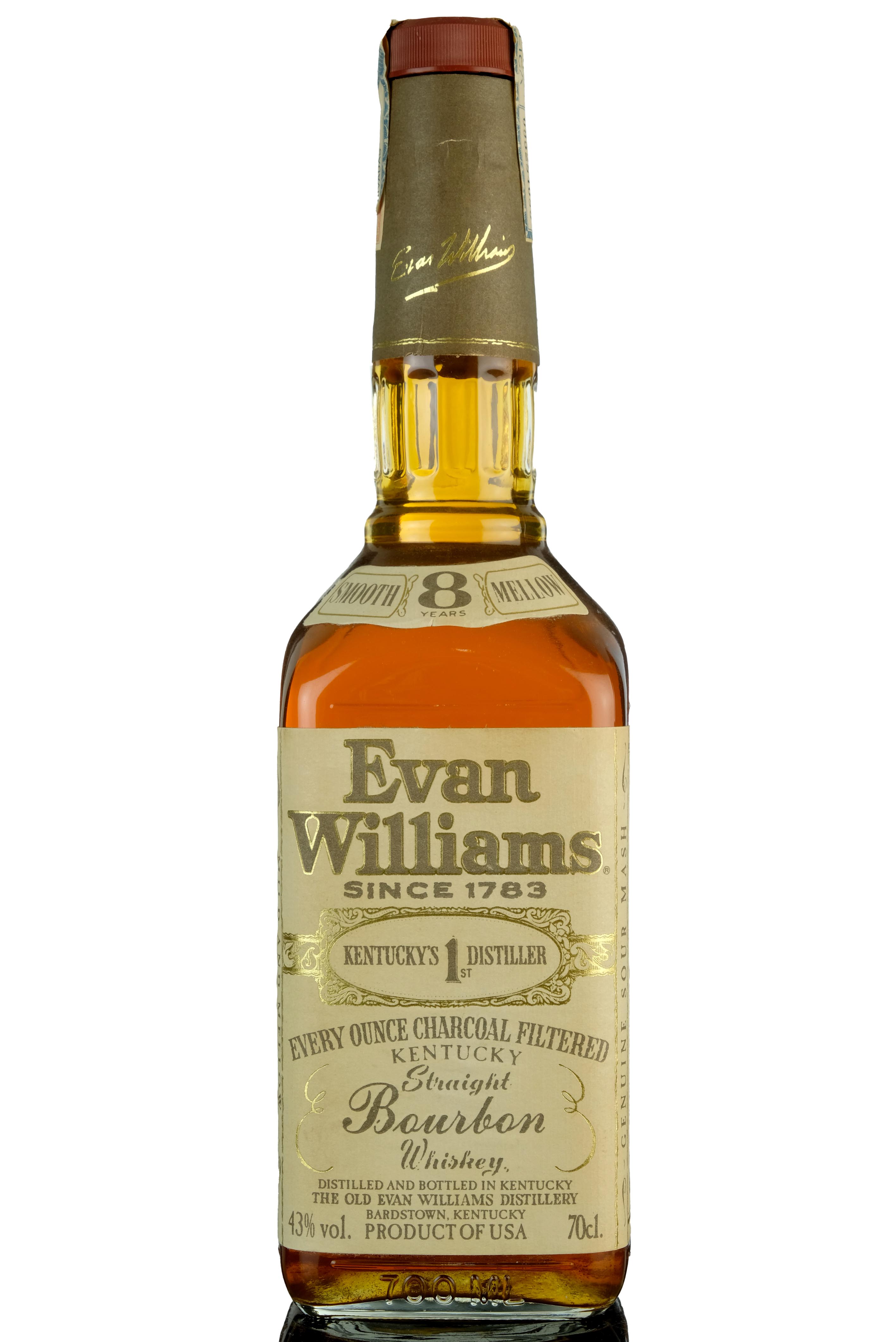 Evan Williams 8 Year Old Kentucky Straight Bourbon Whiskey