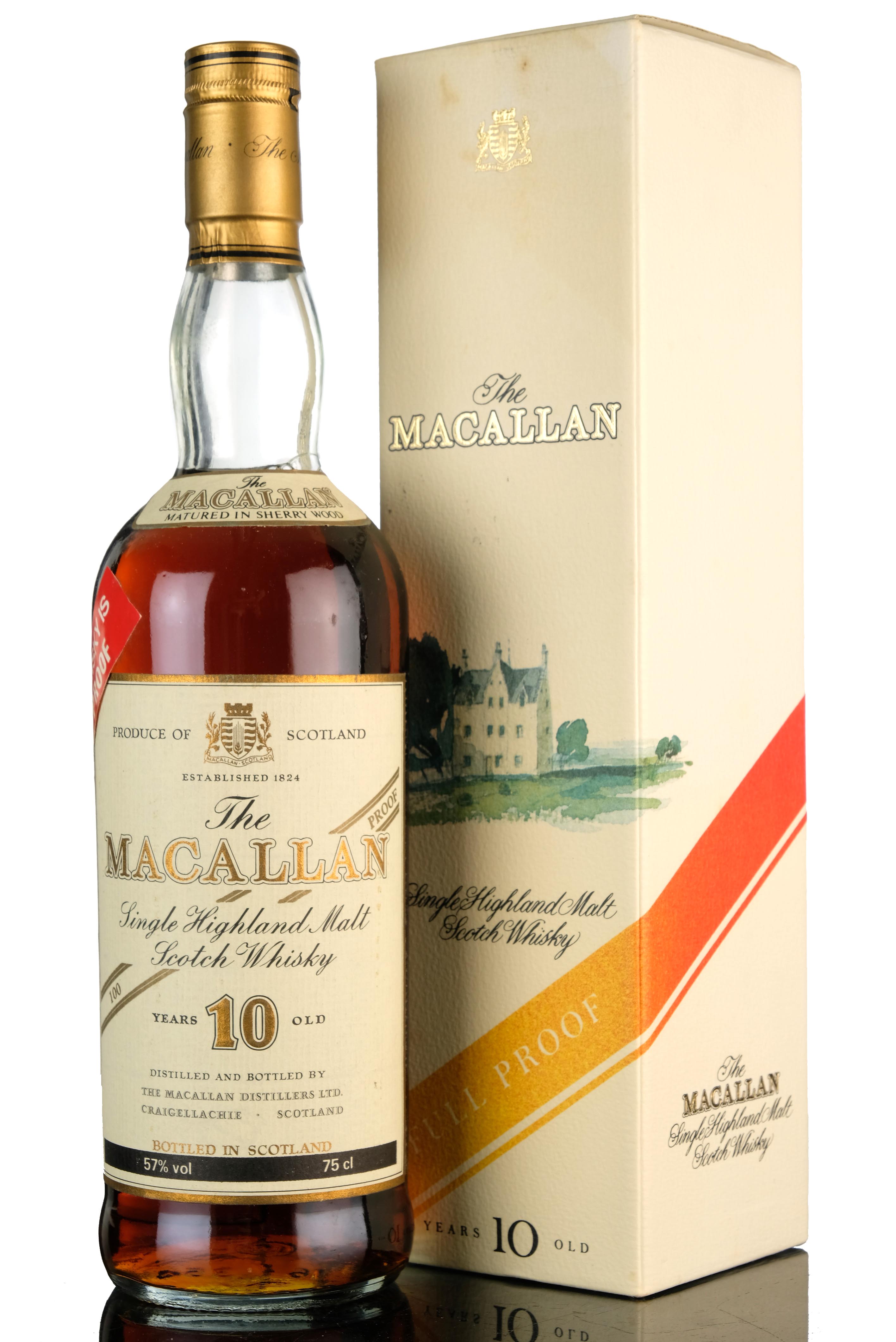 Macallan 10 Year Old - 100 Proof - Circa 1990