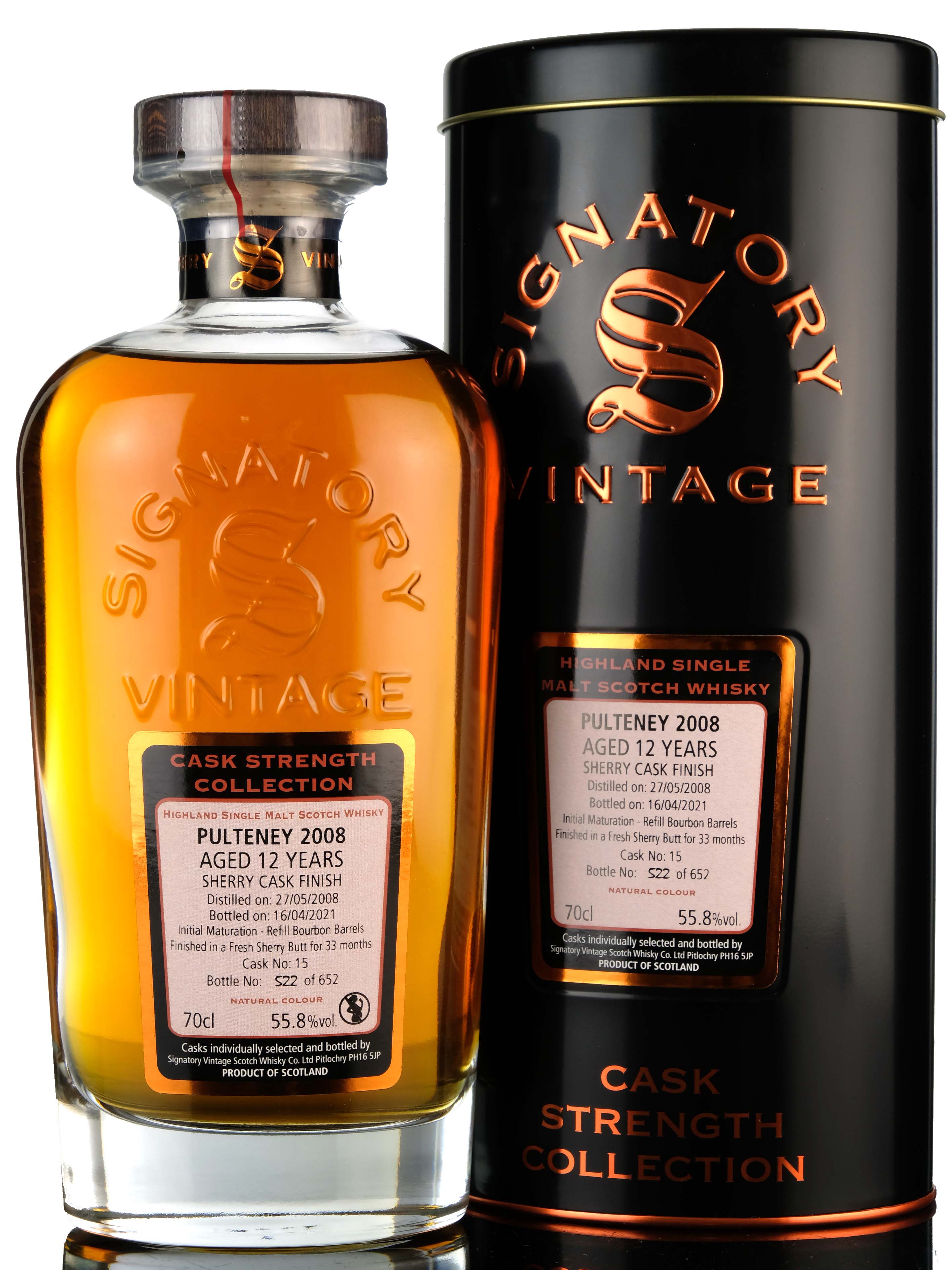 Old Pulteney 2008 - 2021 12 Signatory Vintage Single Cask 15