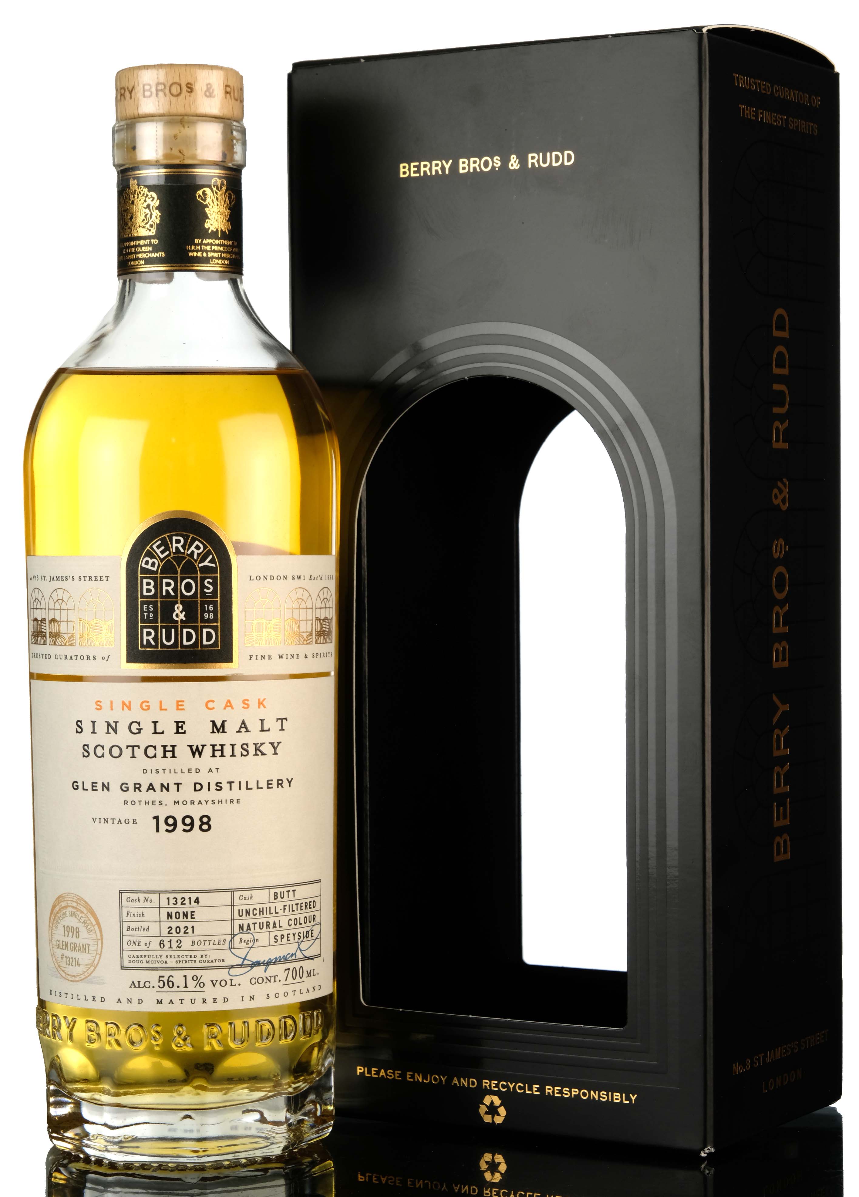 Glen Grant 1998-2021 - 24 Year Old - Berry Bros & Rudd - Single Cask 13214
