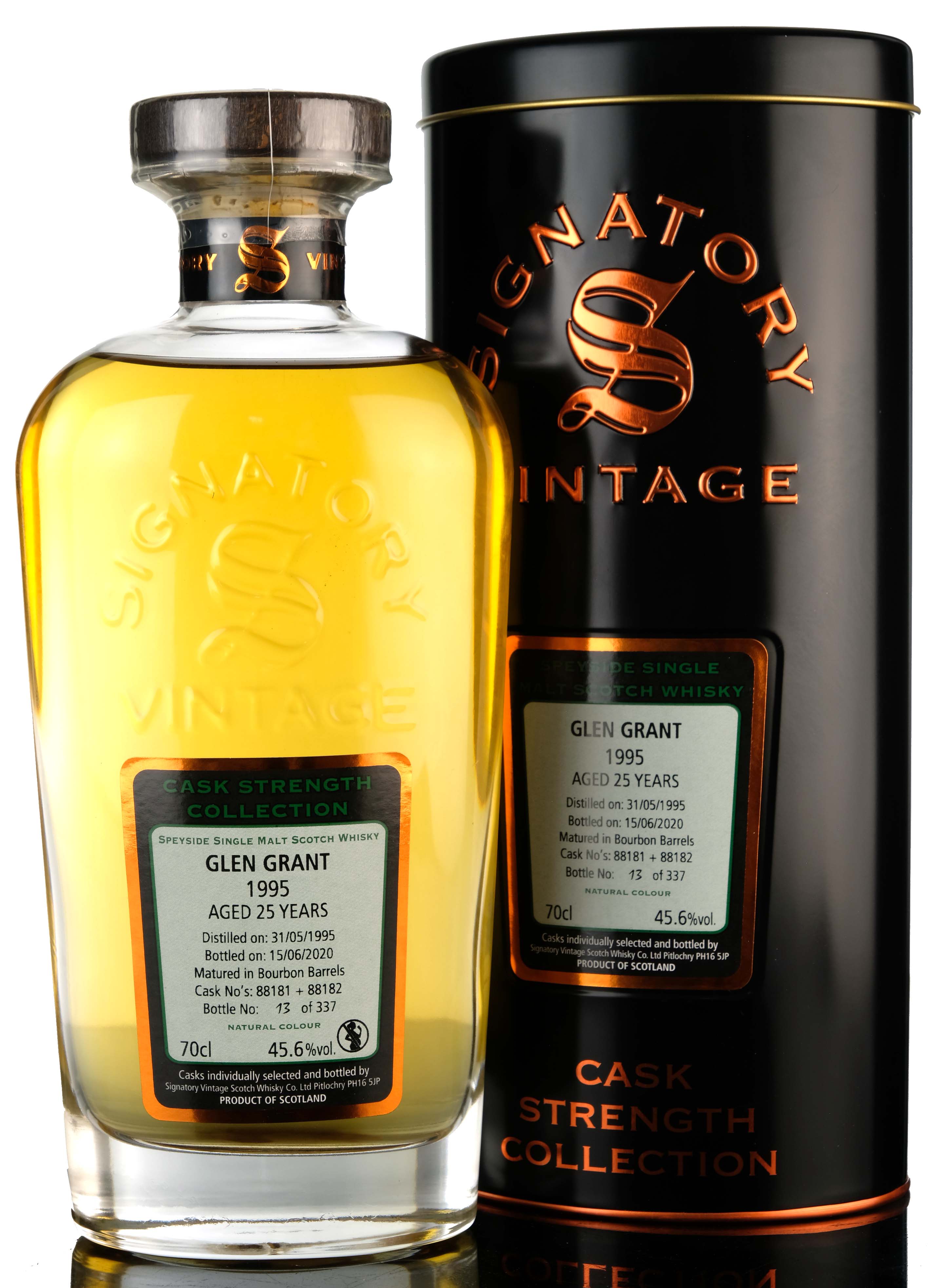 Glen Grant 1995 - 2020 25 Signatory Vintage Casks 88181 88182