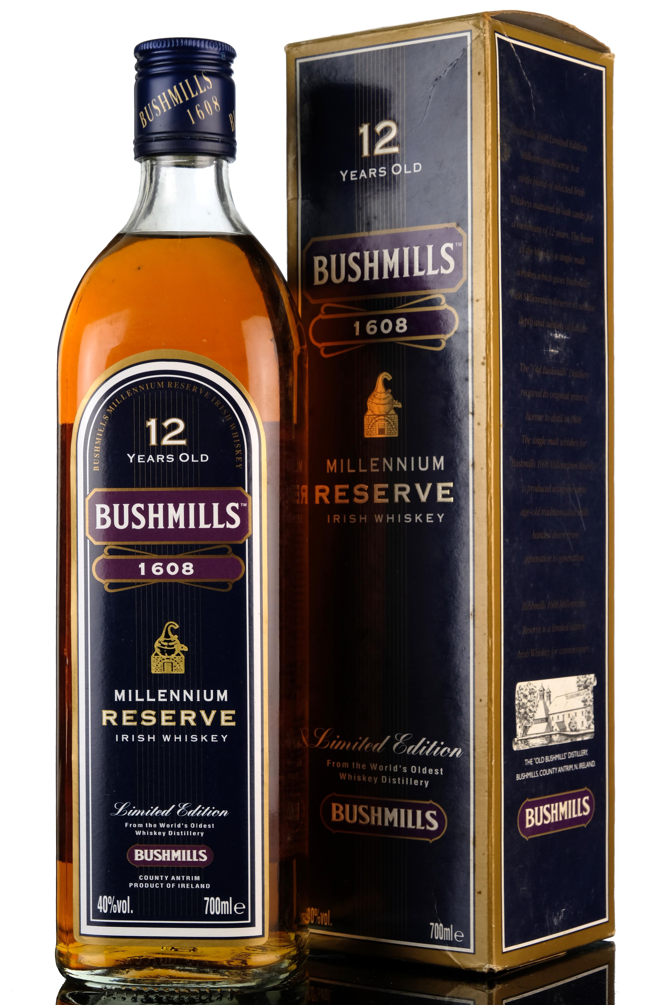 Bushmills 12 Year Old - Millennium Reserve - Irish Whiskey