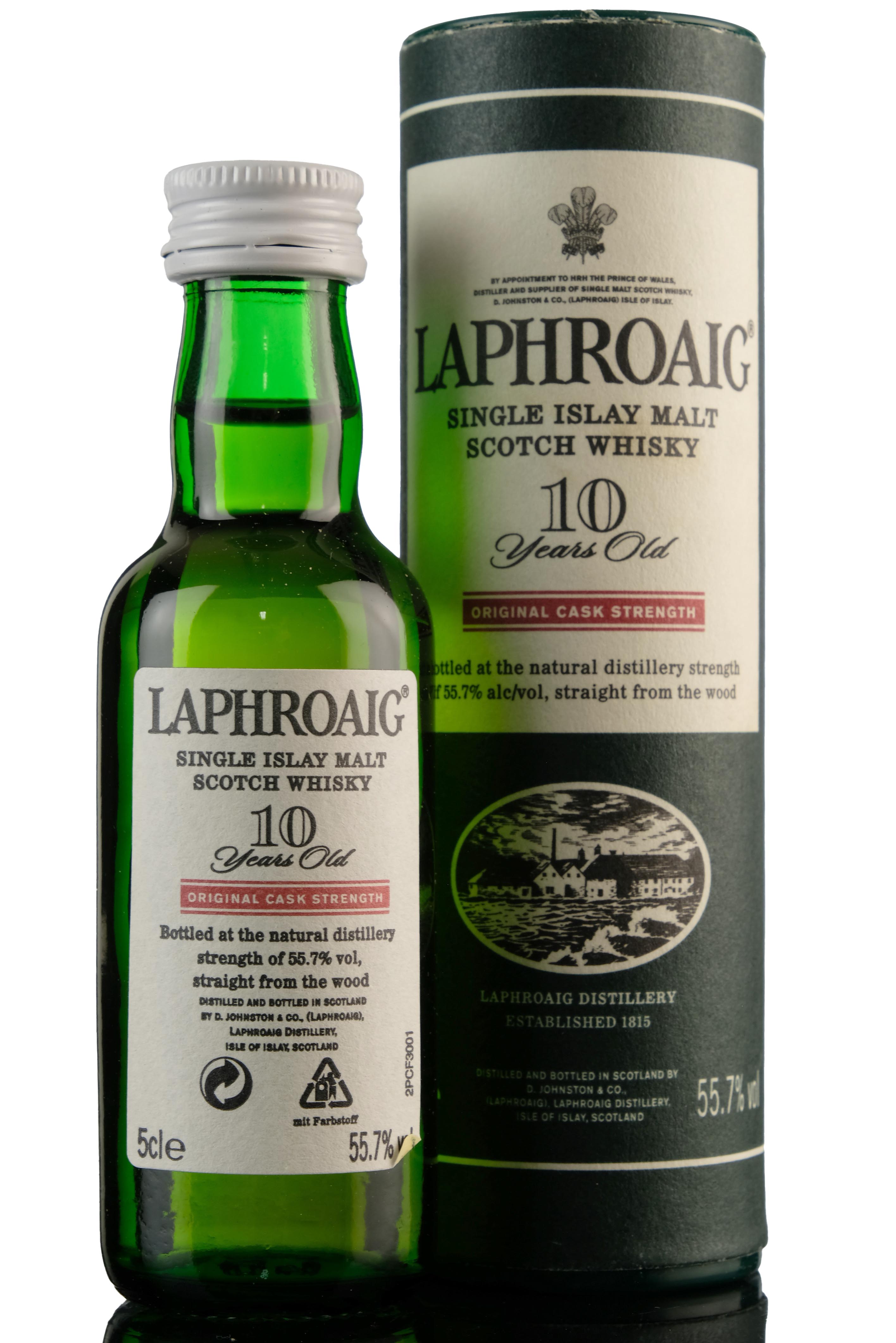 Laphroaig 10 Year Old - Cask Strength Miniature