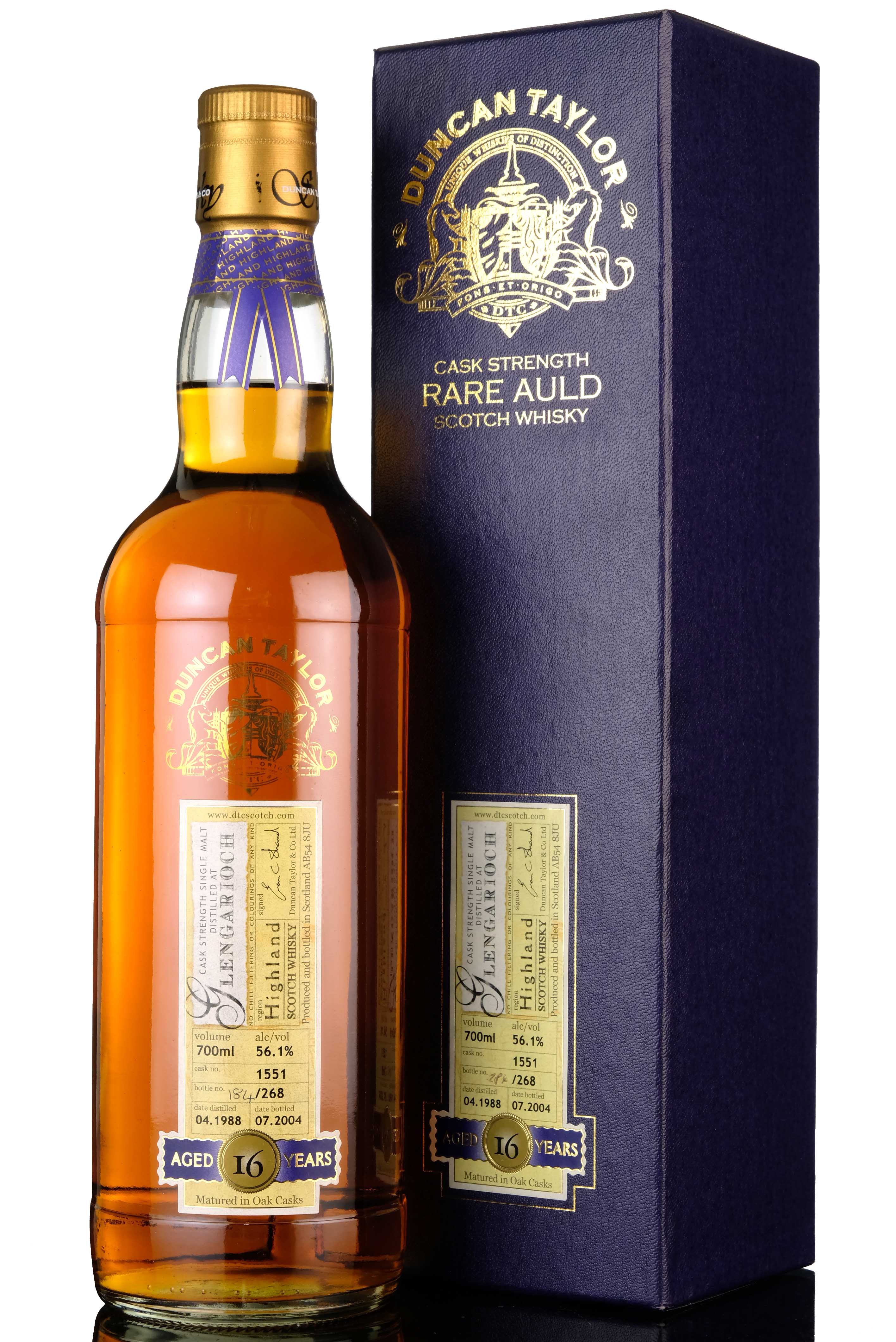Glen Garioch 1988-2004 - 16 Year Old - Duncan Taylor - Rare Auld