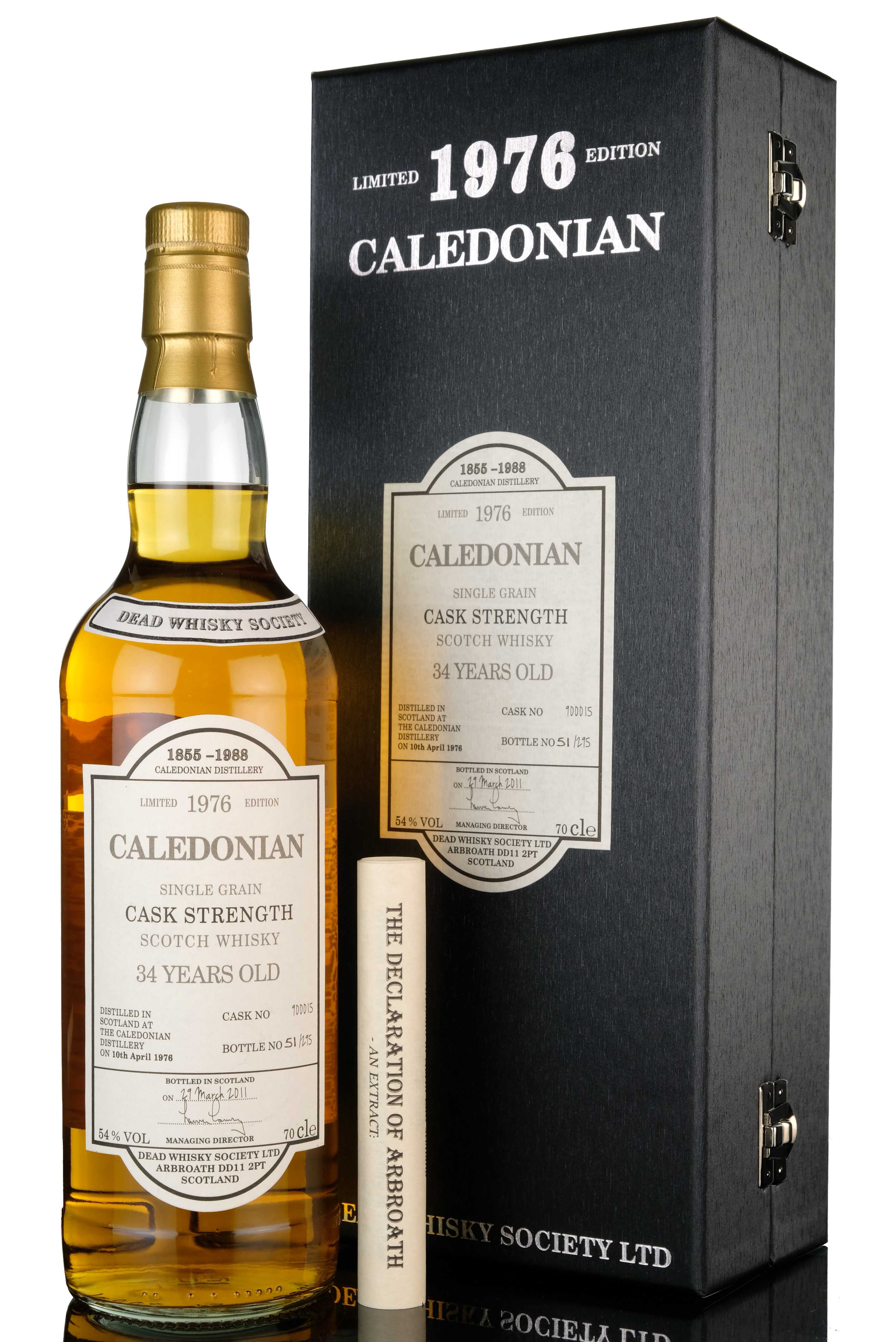 Caledonian 1976-2011 - 34 Year Old - Dead Whisky Society