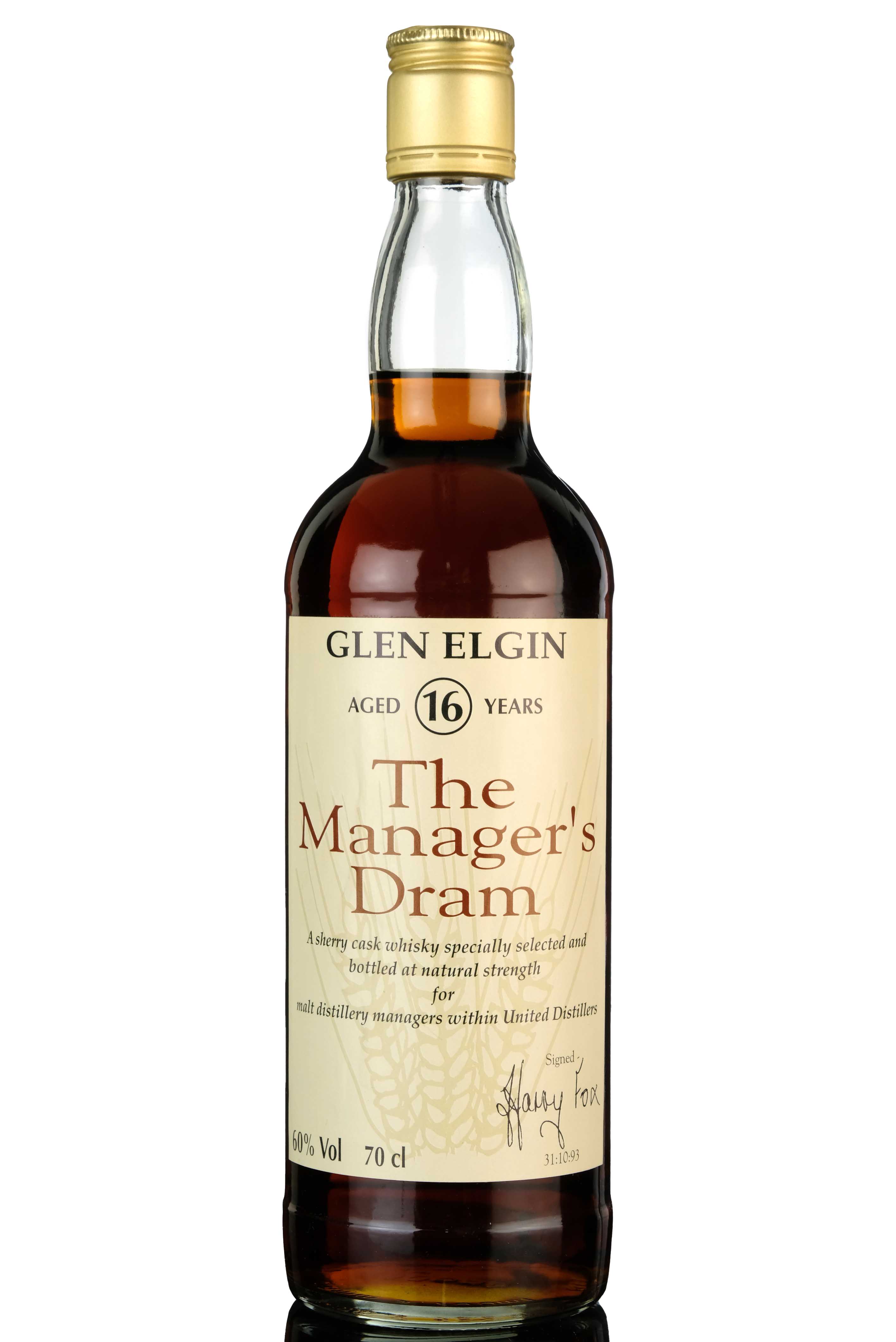 Glen Elgin 16 Year Old - Managers Dram 1993