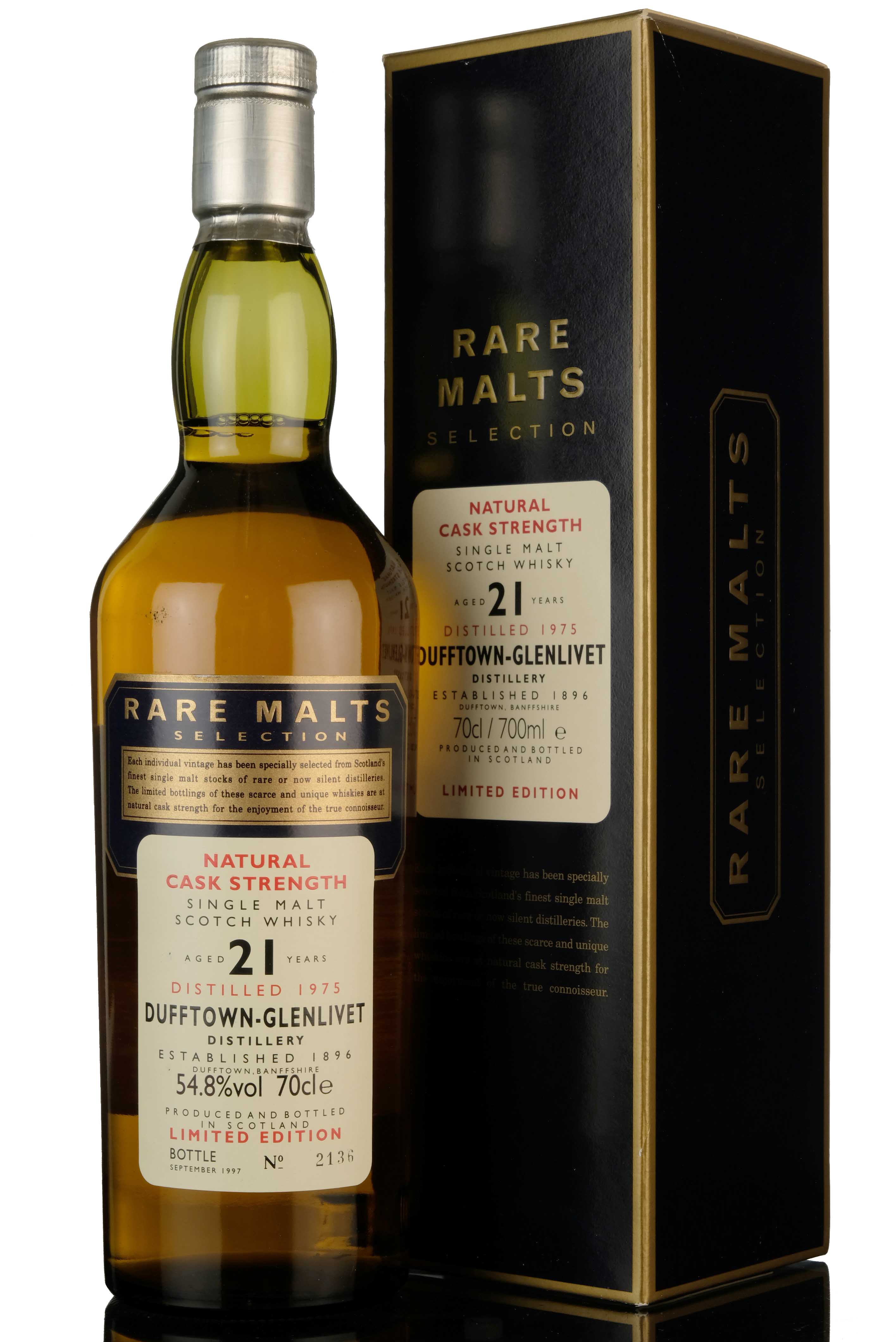 Dufftown-Glenlivet 1975-1997 - 21 Year Old - Rare Malts 54.8%