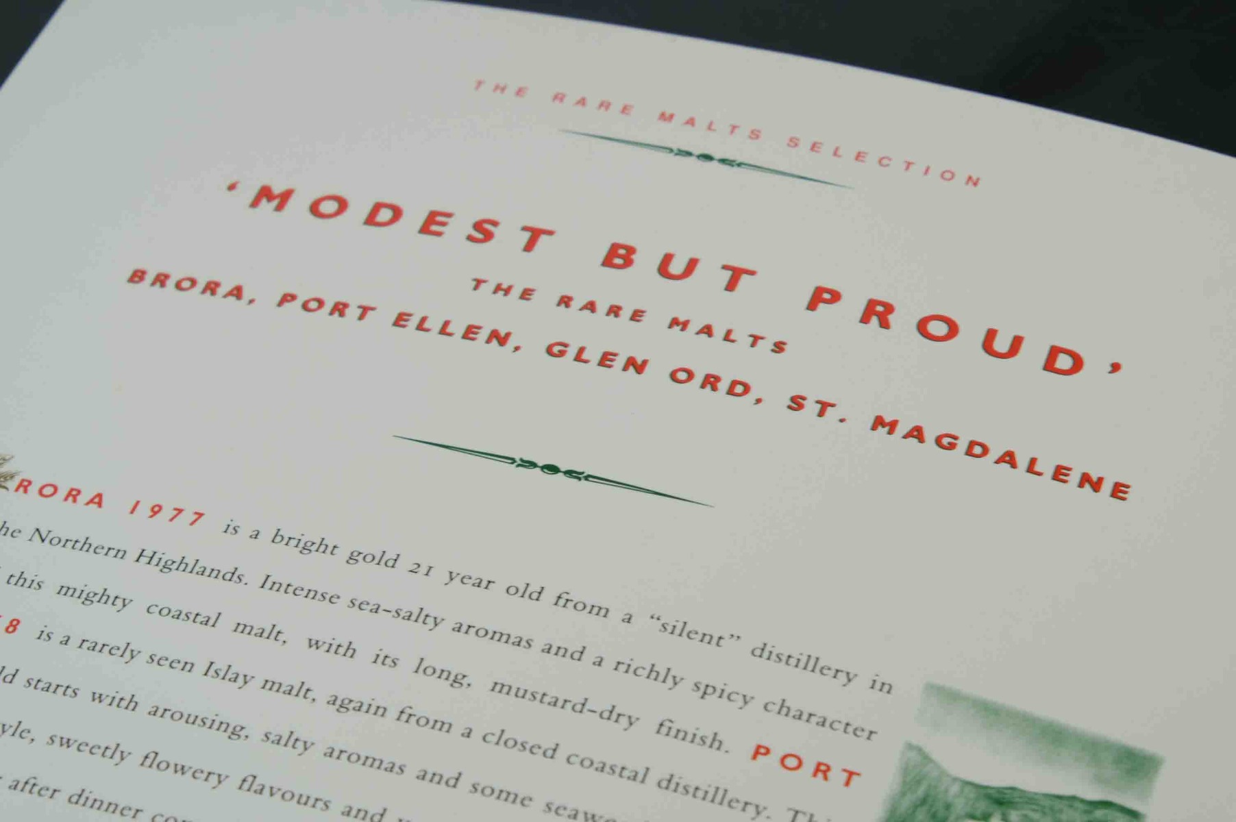 DISCOVER THE RARE MALTS SELECTION BOOKLET 1